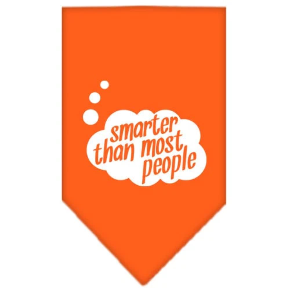 Funny Dog Bandana - 'Smarter Than Most People' Purple Pet Bandana for Small Dogs | Perfect for Pet Parties, Photo Shoots & Everyday Wear