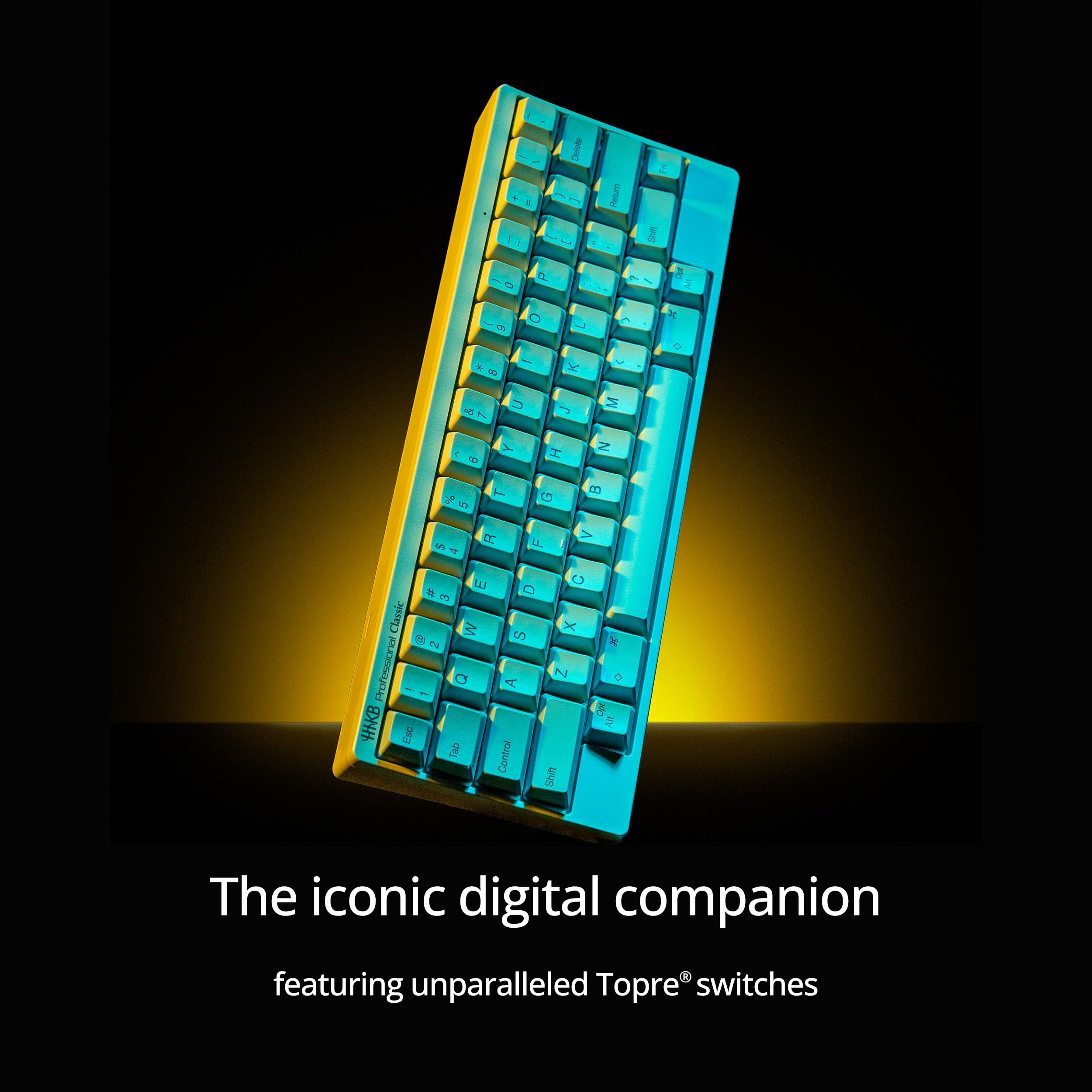 Happy Hacking Keyboard Professional Classic - Wired USB Mechanical Keyboard for Mac & Windows (White, Blank Keys) - Ideal for Programmers, Writers & Minimalist Workspaces