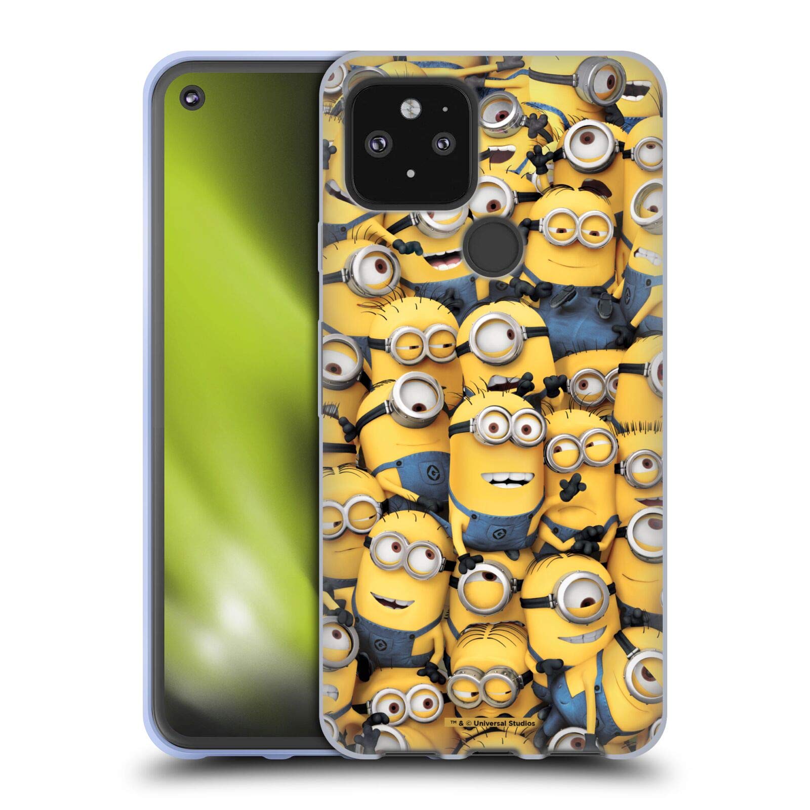 Despicable Me Minions Soft Gel Case for Google Pixel 5 5G | Officially Licensed Funny Design | Perfect for Daily Use, Travel, and Gifting