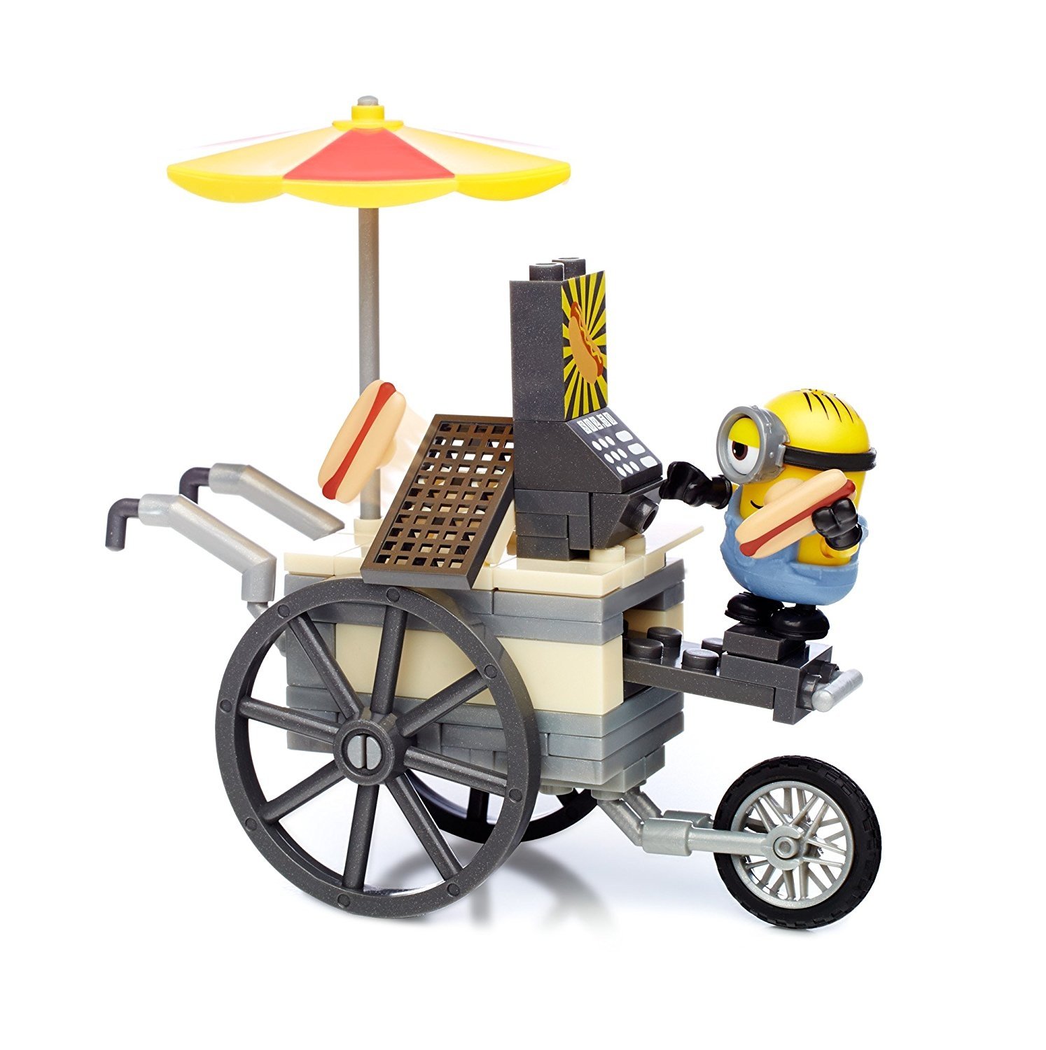 Minions Movie Mega Bloks Building Toy Set - Flying Hot Dog Minion Figure for Kids & Collectors | Perfect for Birthday Gifts & Playtime Fun