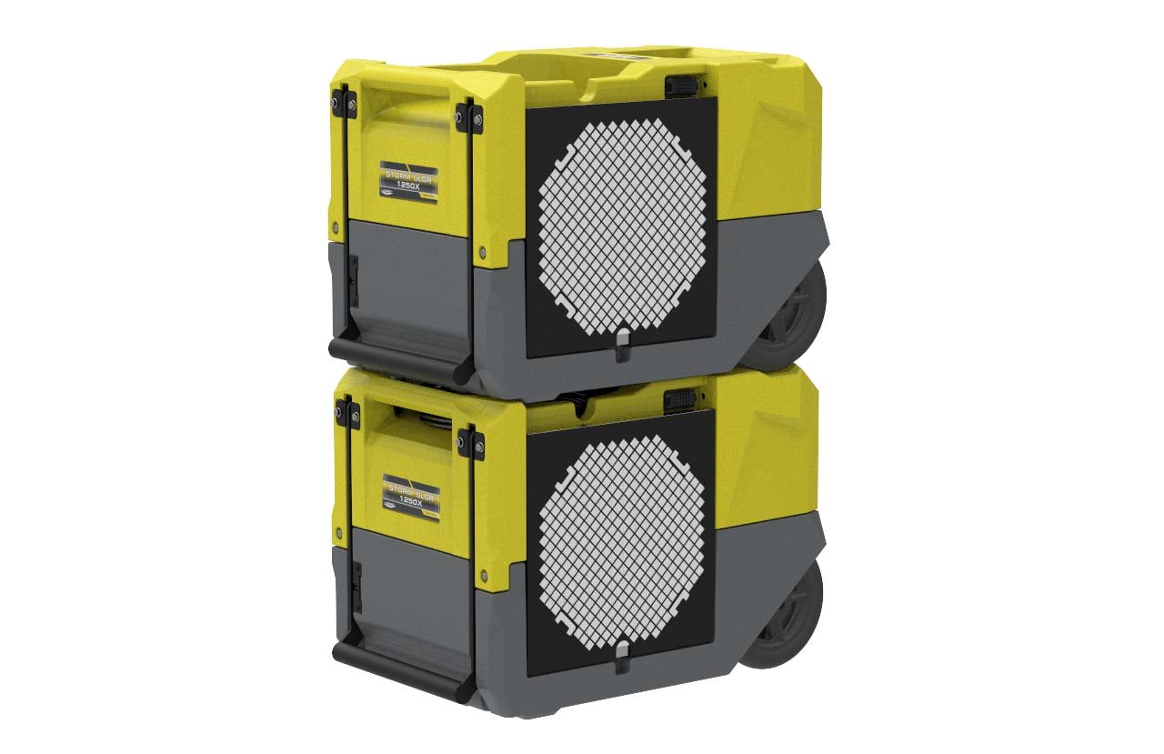 AlorAir Storm SLGR 1250X WiFi Commercial Dehumidifier - 125 Pints Smart App Control, Yellow - Ideal for Basements, Warehouses & Large Spaces