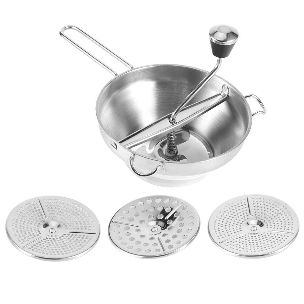 Multifunctional Manual Food Mixer - Stainless Steel Blender for Kitchen & Salad Prep