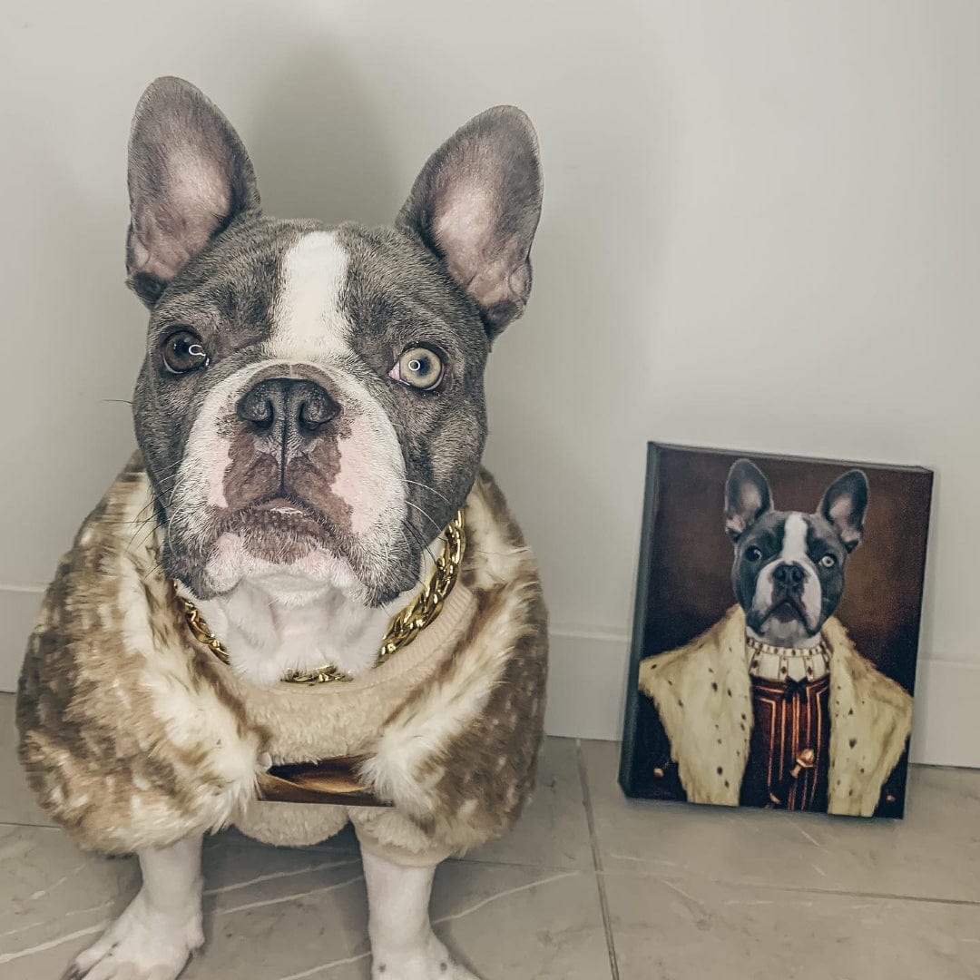 Custom Pet Canvas Portrait - Personalized Pet Art for Dogs & Cats - Perfect for Home Decor & Gifts