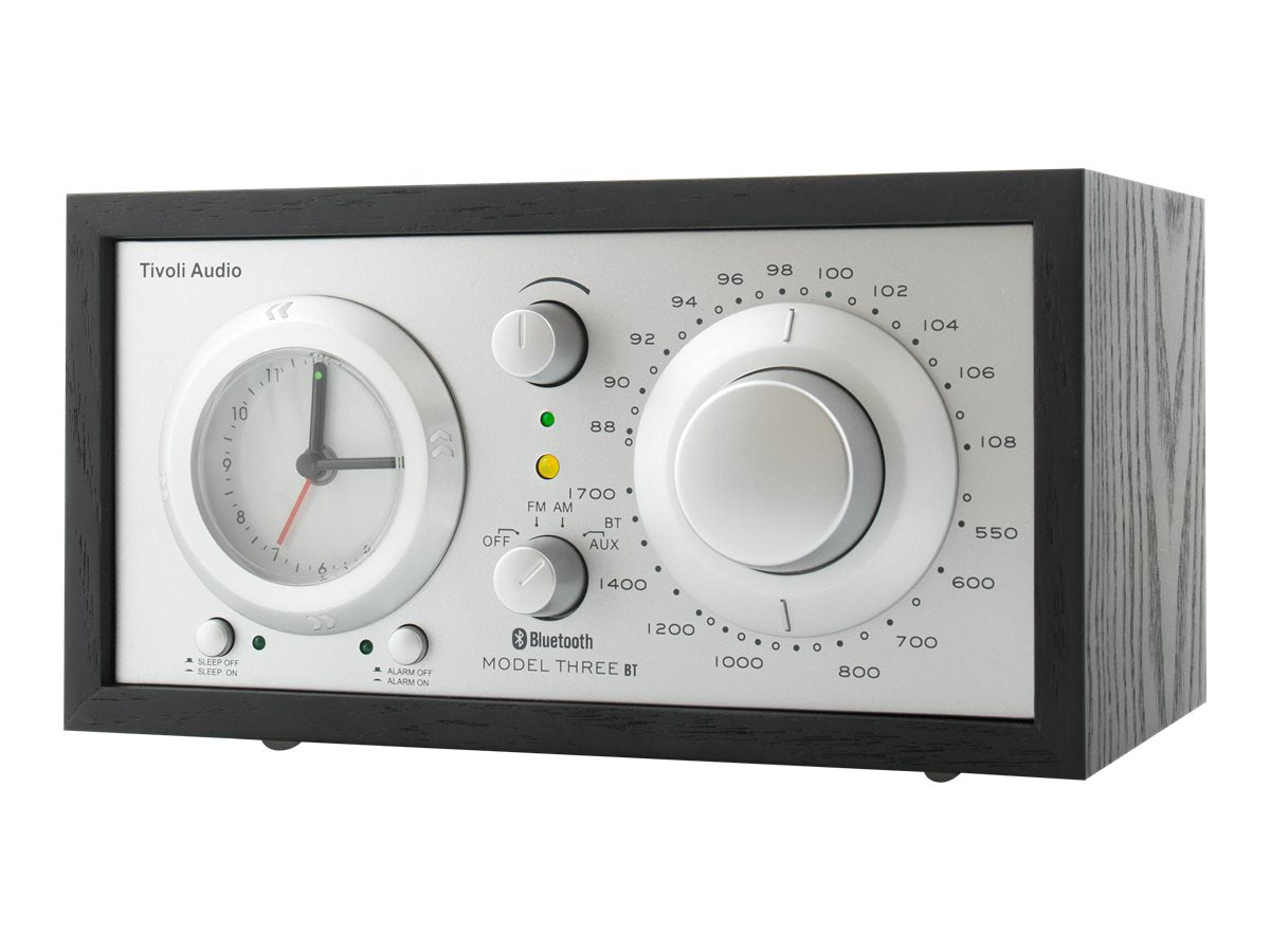 Tivoli Audio Henry Kloss Model Three BT - Premium Bluetooth Tabletop Radio with Classic Design & Rich Sound | Perfect for Home, Office, and Bedroom Listening