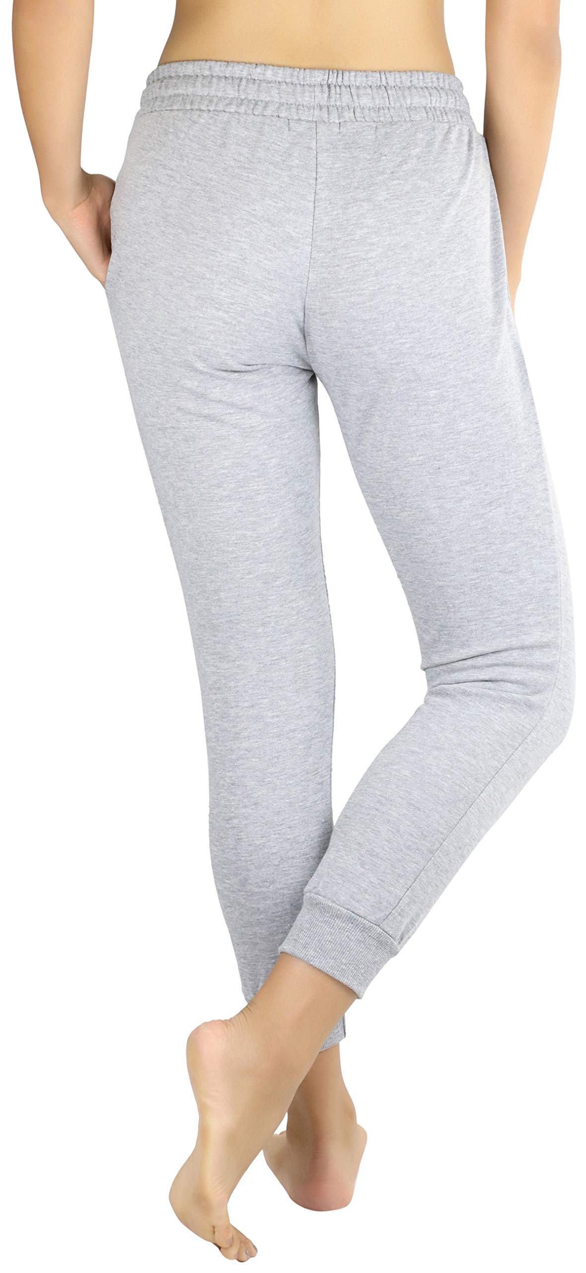 Stylish Women's French Terry Capri Jogger Pants with Drawstring Waistband - Comfortable Lounge & Workout Pants for Yoga, Running & Casual Wear