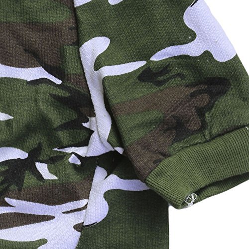 DroolingDog Camo Dog T-Shirt for Small Dogs - Medium Size, Green | Comfortable Pet Shirt for Outdoor Adventures & Daily Walks