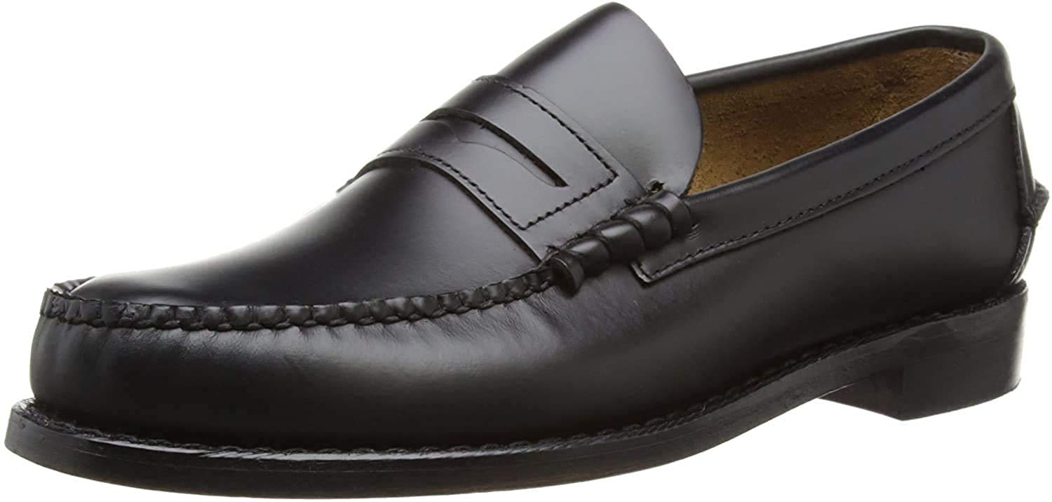 Sebago Men's Classic Leather Loafers - Comfortable & Stylish Slip-On Shoes for Business Casual & Office Wear