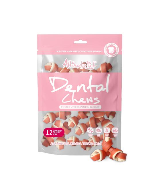 Altimate Pet Dental Dog Chews with Cranberry - Natural Teeth Cleaning Treats for Dogs - Freshens Breath & Reduces Plaque - Perfect for Small, Medium & Large Breeds - Great for Daily Oral Care & Training Rewards