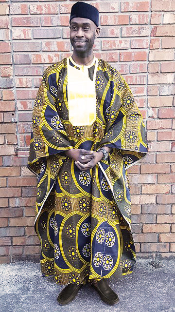African Print Grand Boubou Robe DP3210GB - Elegant Traditional African Dress for Women, Perfect for Weddings, Parties & Special Occasions