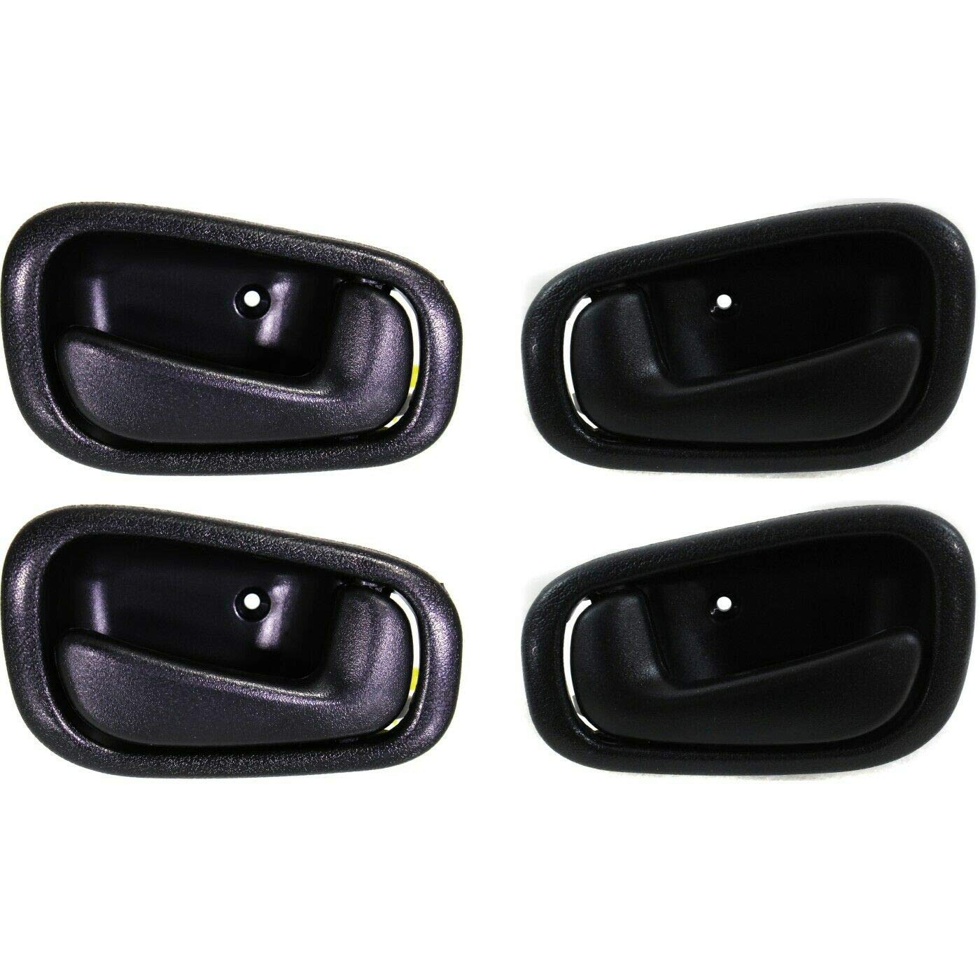 YOYODEER Black Interior Door Handle Set - Pair for Left & Right Side - Perfect for Home, Office, and Car Door Replacement