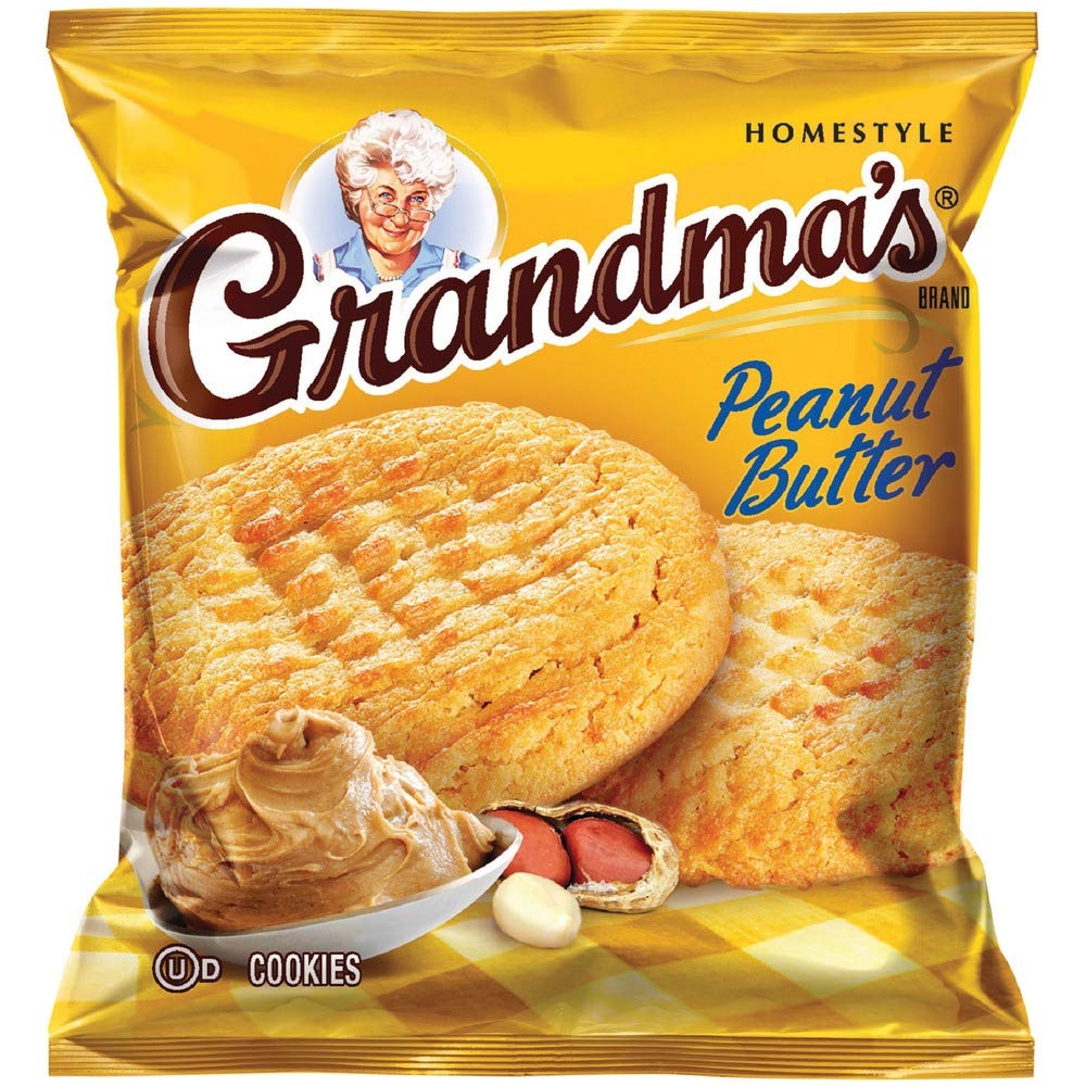 Quaker Oats QKR45091 Grandma's Peanut Butter Cookies - 12 Pack | Classic Homemade Taste | Perfect for Snacks, Lunchboxes & Family Gatherings