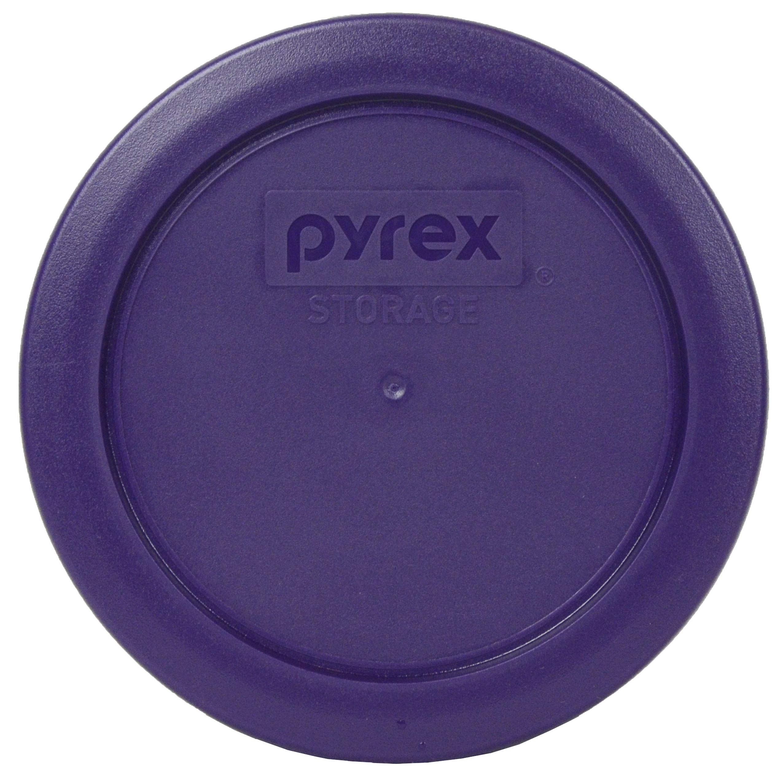 Pyrex 6-Piece Glass Food Storage Set with Purple Lids - Airtight Containers for Meal Prep, Leftovers & Kitchen Organization (Made in USA) - Perfect for Refrigerator, Freezer & Microwave Use