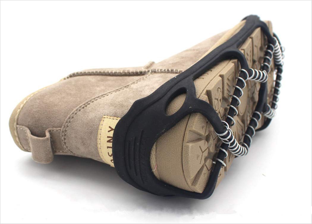 Toasis Ice Grips Snow Traction Cleats - Anti-Slip Crampons for Walking, Jogging & Hiking on Ice & Snow - Perfect for Winter Outdoor Activities & Safety