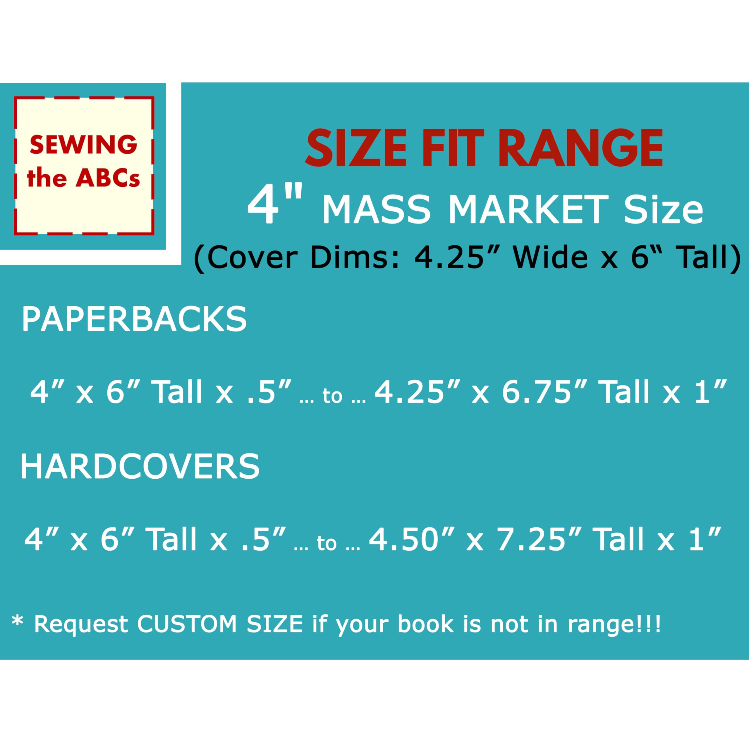 4x6 Inch Stretchable Fabric Book Cover for Paperback & Hardcover Books - Airplane Silhouettes Grey Design - Perfect for Travel, Reading, and Protecting Mass Market Books
