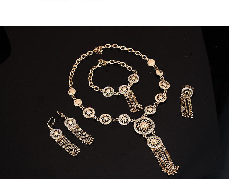 Elegant European & American Style Women's Jewelry Set for Parties - Perfect for Evening Events, Weddings & Special Occasions