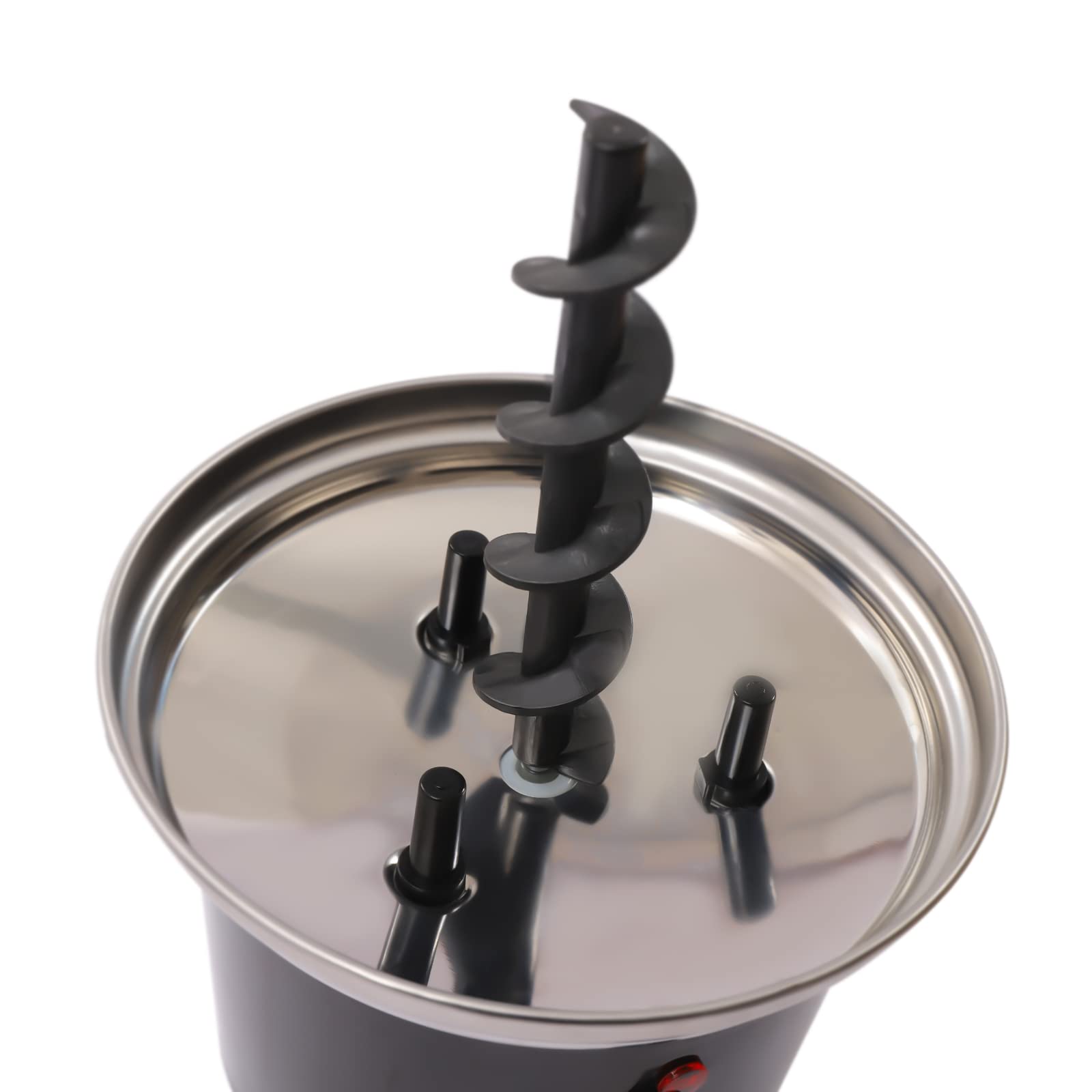 1lb Chocolate Fountain Machine - 3-Tier Stainless Steel Fondue Fountain with Fruit Plate & 40W Heater for Christmas, Birthday Parties, Weddings & Events (120V) - Perfect for Dessert Buffets, Catering & Home Entertaining