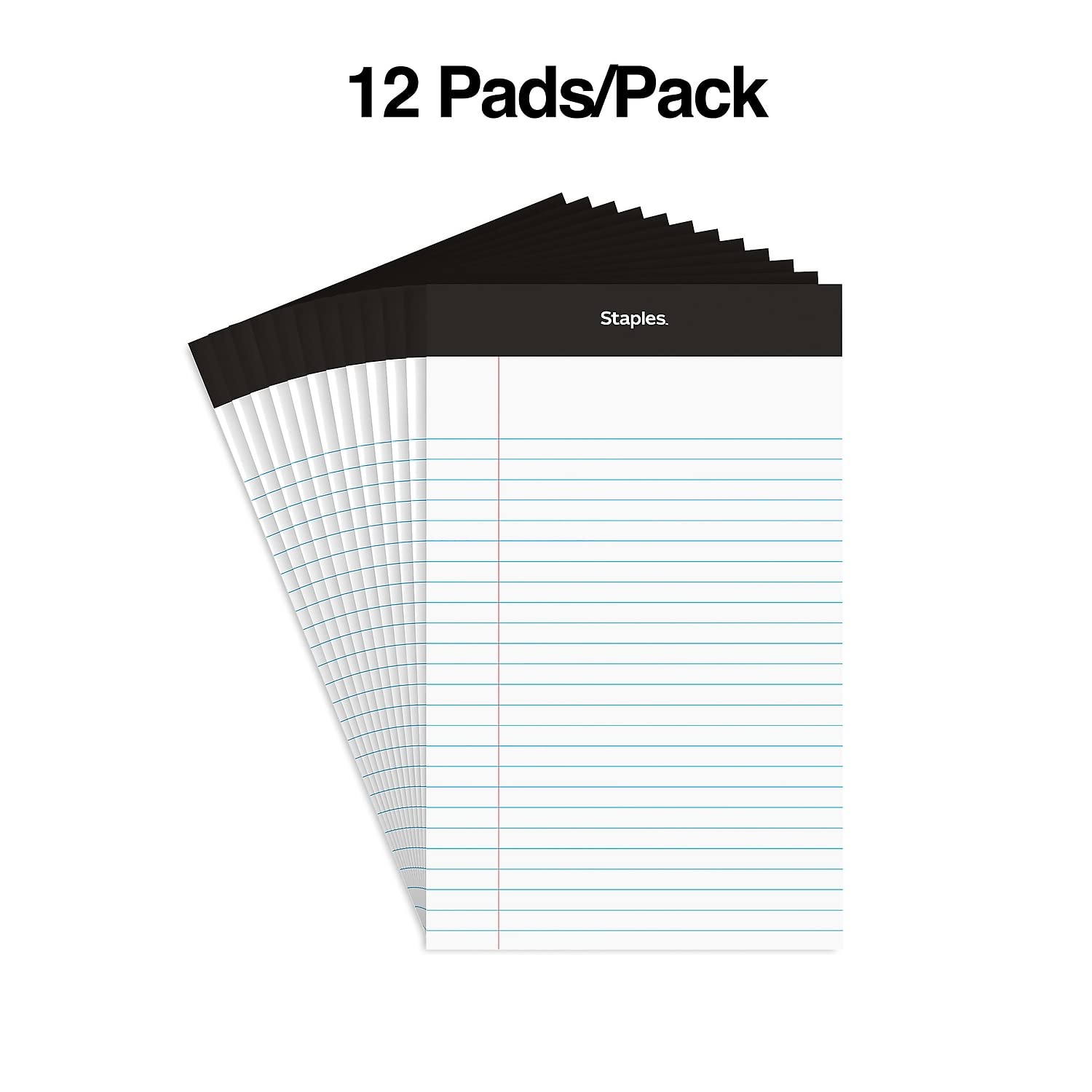 Premium Narrow Ruled Notepads - 5 x 8 Inches, White Paper, 50 Sheets per Pad, 12 Pads per Pack - Perfect for Office, School & Home Organization