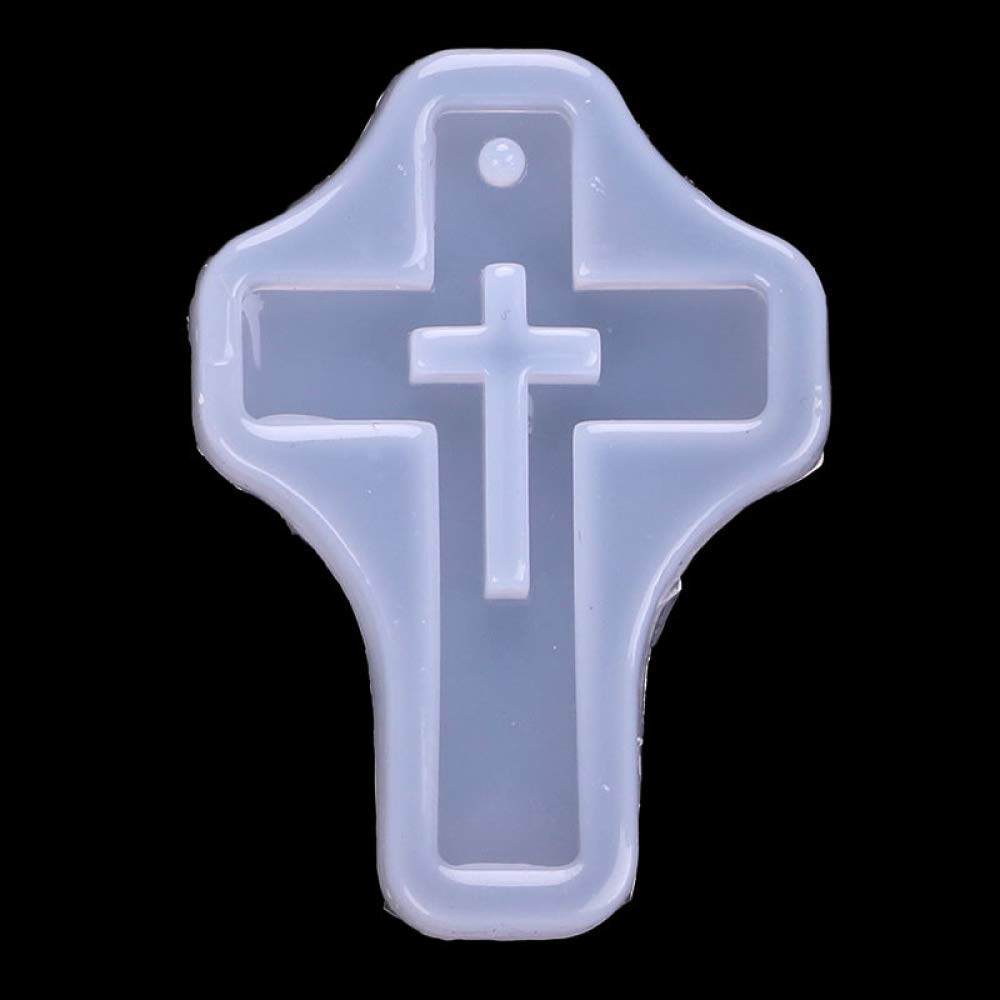 5Pcs Cross Shape Silicone Pendant DIY Molds - Resin Casting Jewelry Making Kit for Necklace, Earrings & Keychains - Perfect for DIY Crafts, Gifts & Home Decor