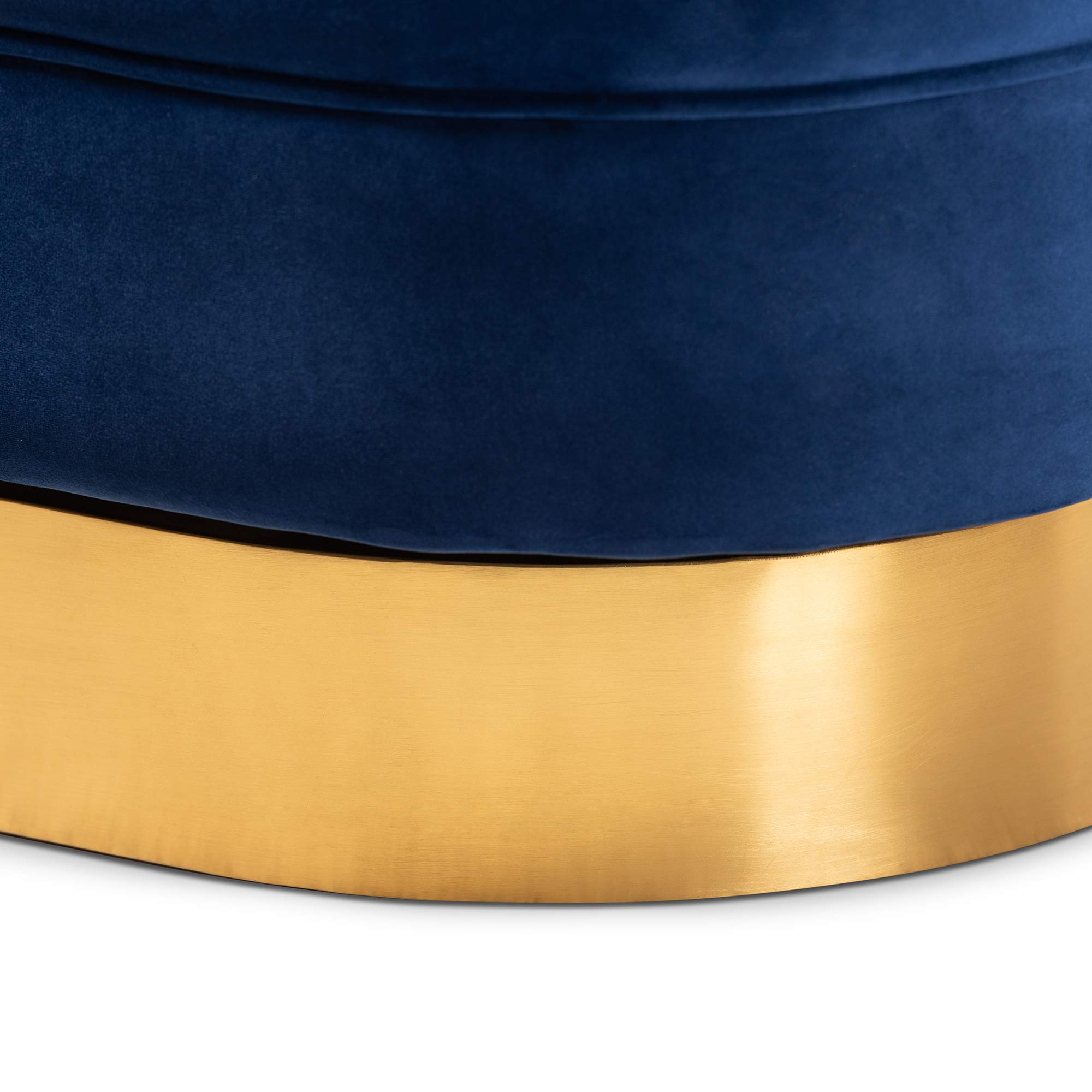 Baxton Studio Chairs - Royal Blue & Gold Accent Chairs for Living Room, Bedroom, or Office Decor