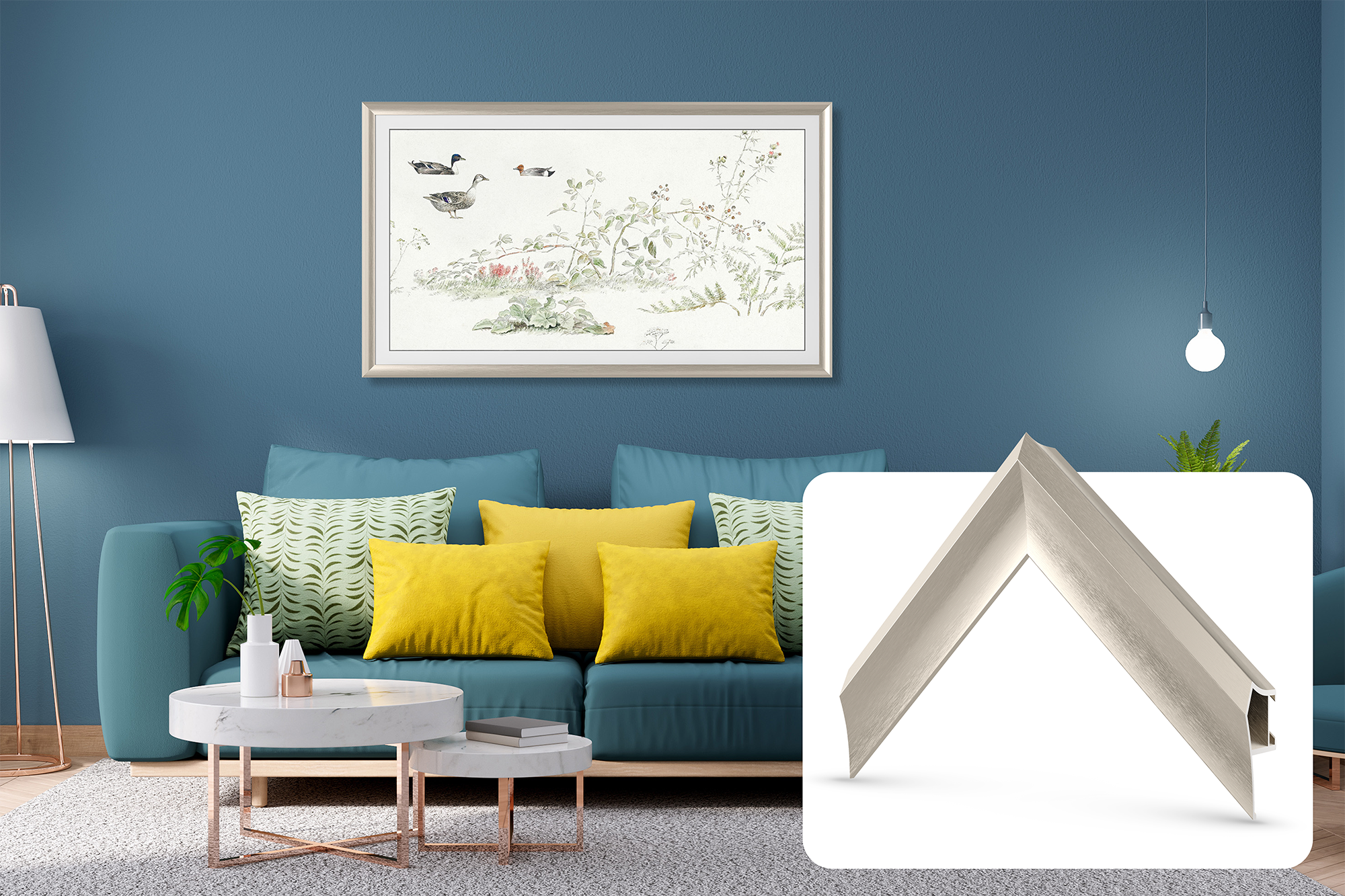 German Silver Alloy Prismatic Samsung Frame Bezel (2017-2020 Models) - Perfect for TV Screen Protection & Modern Home Decor