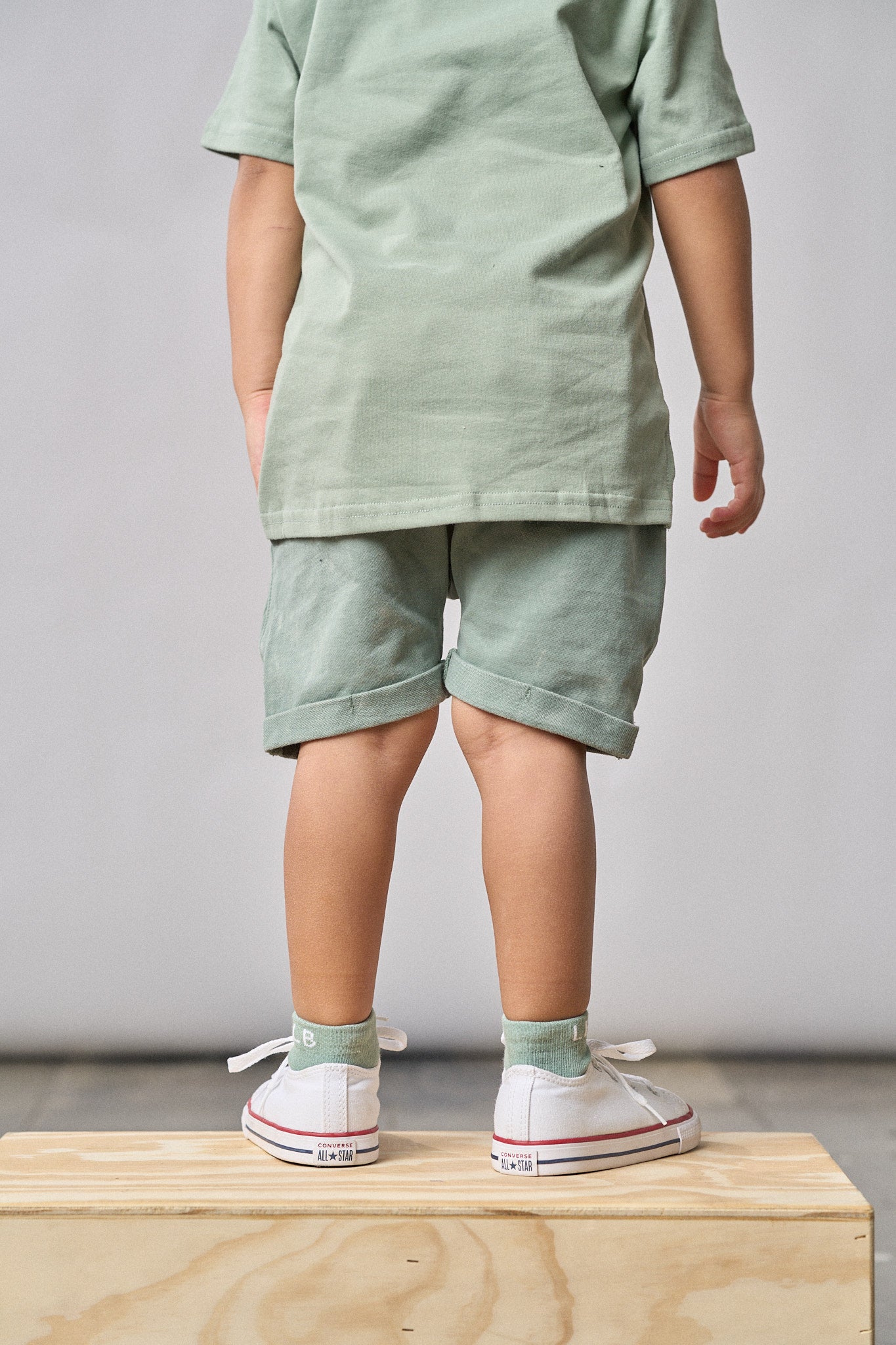 Stylish Harem Shorts in Basil Wash - Perfect for Yoga, Lounge & Casual Wear