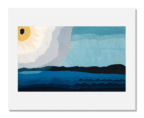 Arthur Garfield Dove Sun on the Lake Painting - American Modernist Artwork for Home & Office Decor | Perfect for Living Rooms, Galleries, and Art Collections