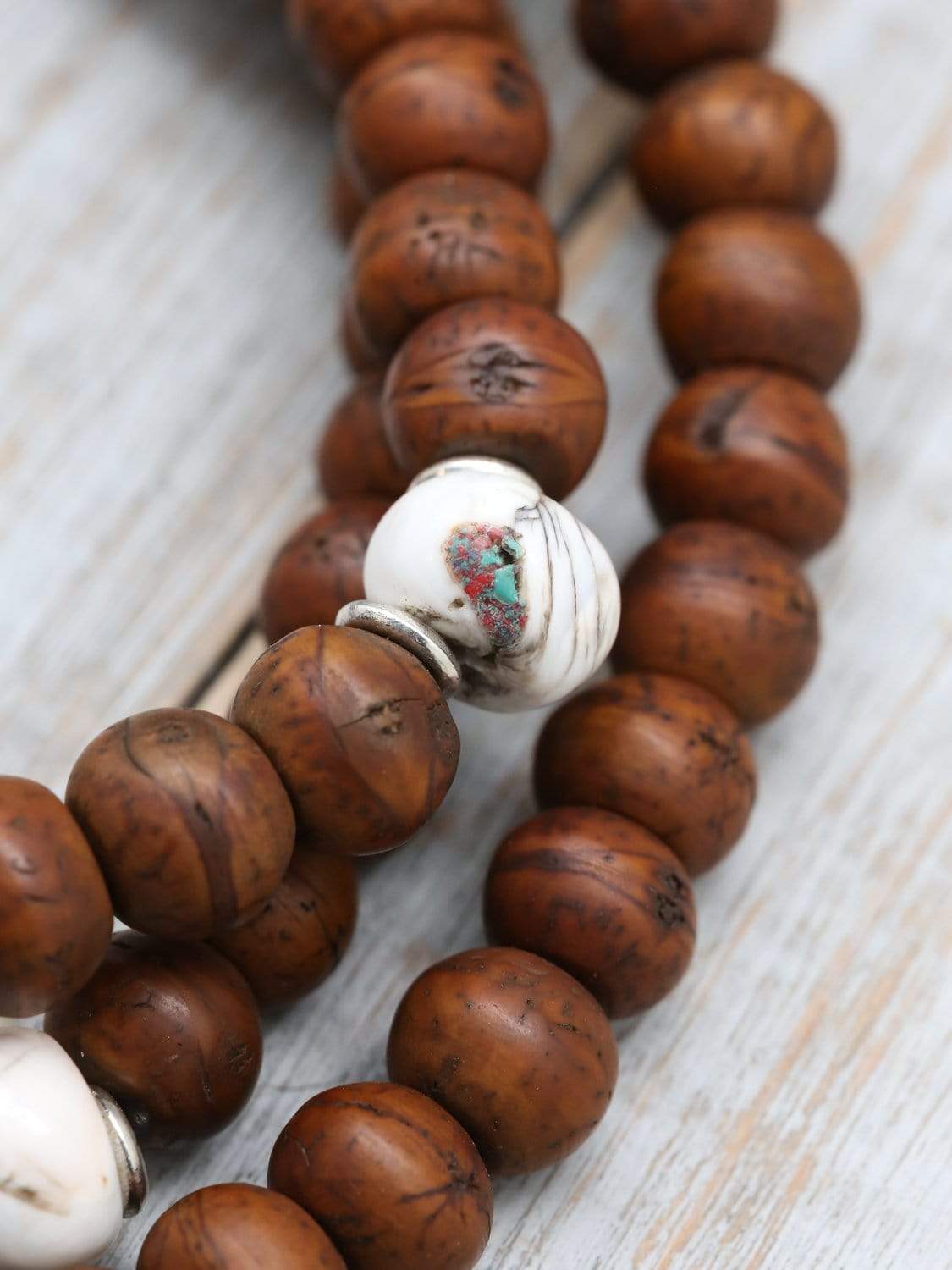 Authentic Bodhi & Naga Spirit Mala Beads - 108 Prayer Beads for Meditation, Yoga & Spiritual Practice | Buddhist & Hindu Prayer Necklace