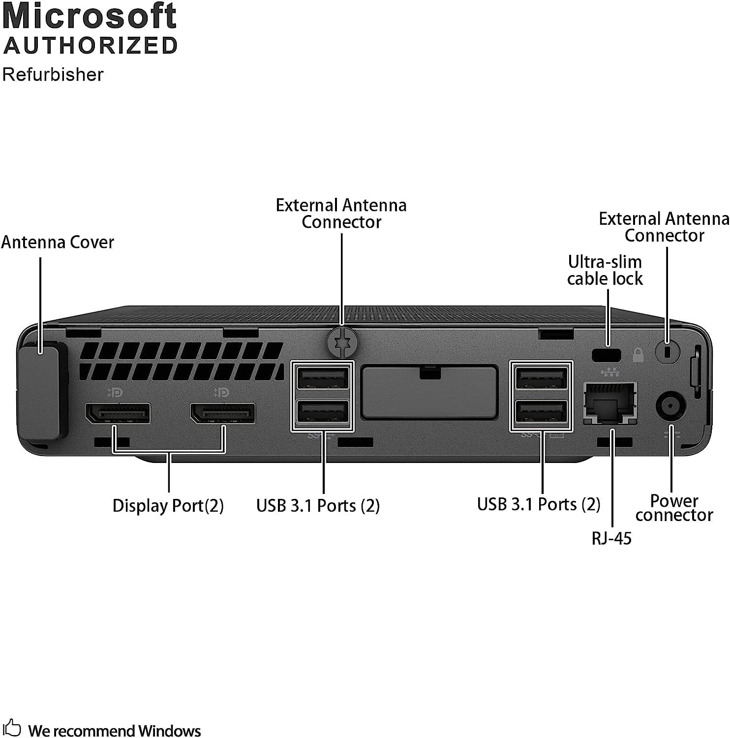 Renewed HP 800 G4 Mini PC - Intel Core i7-8700T Processor up to 4.0GHz, 16GB DDR4 RAM, 512GB NVMe SSD, WiFi, Bluetooth, Dual Monitor Support, Wireless Keyboard & Mouse, Windows 11 Pro - Perfect for Home Office, Business Workstations & Compact Computing