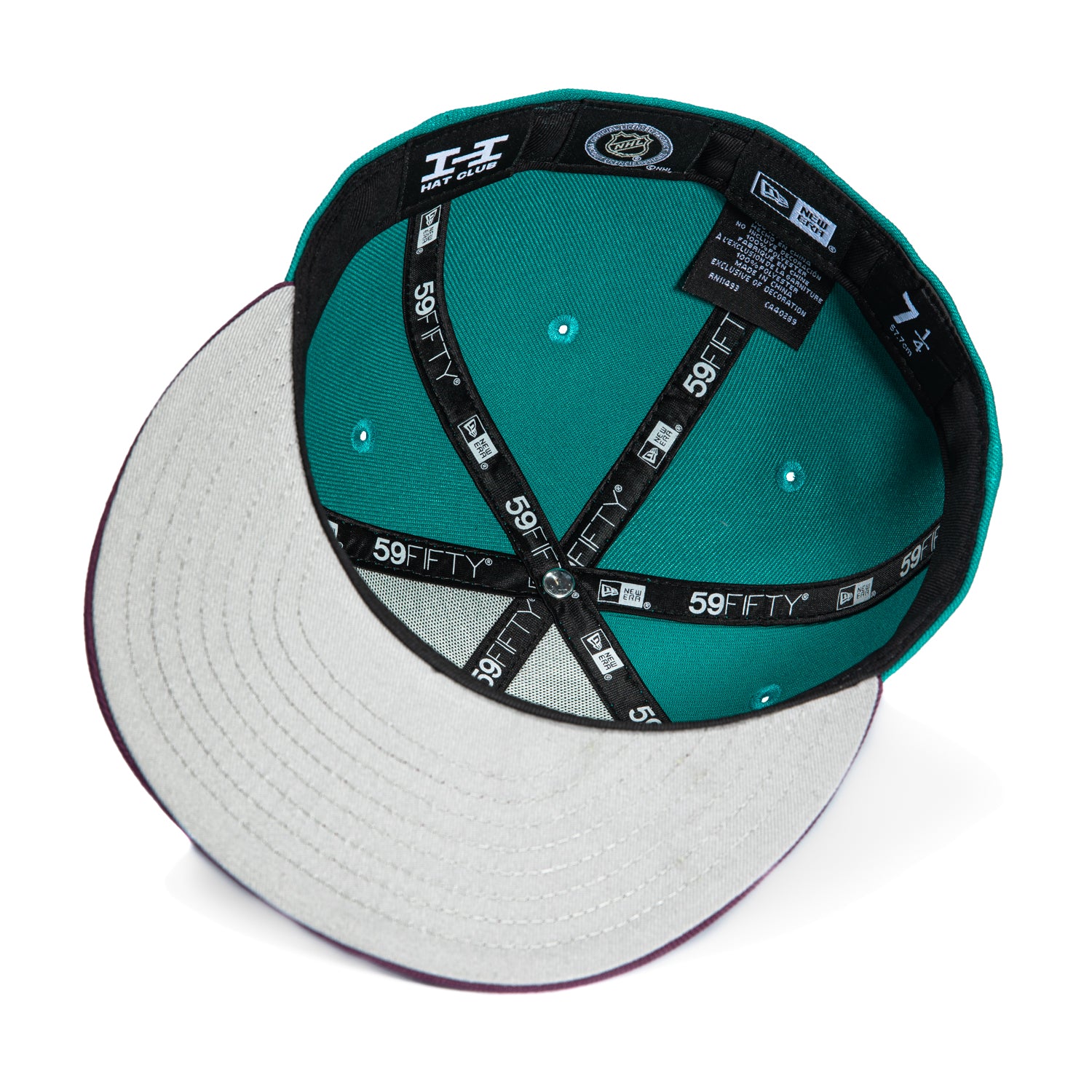 New Era 59Fifty Mascot Anaheim Ducks Wild Wing Snapback Hat - Teal & Maroon Team Colors - Official NHL Licensed Cap for Hockey Fans & Sports Enthusiasts - Perfect for Game Day, Collecting, and Casual Wear