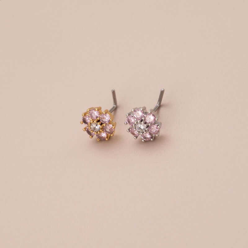 Cute L-Shaped Bear Nose Ring - Silver Cartilage Hoop Piercing Jewelry for Women | Perfect for Everyday Wear, Parties & Gifts | BJ627