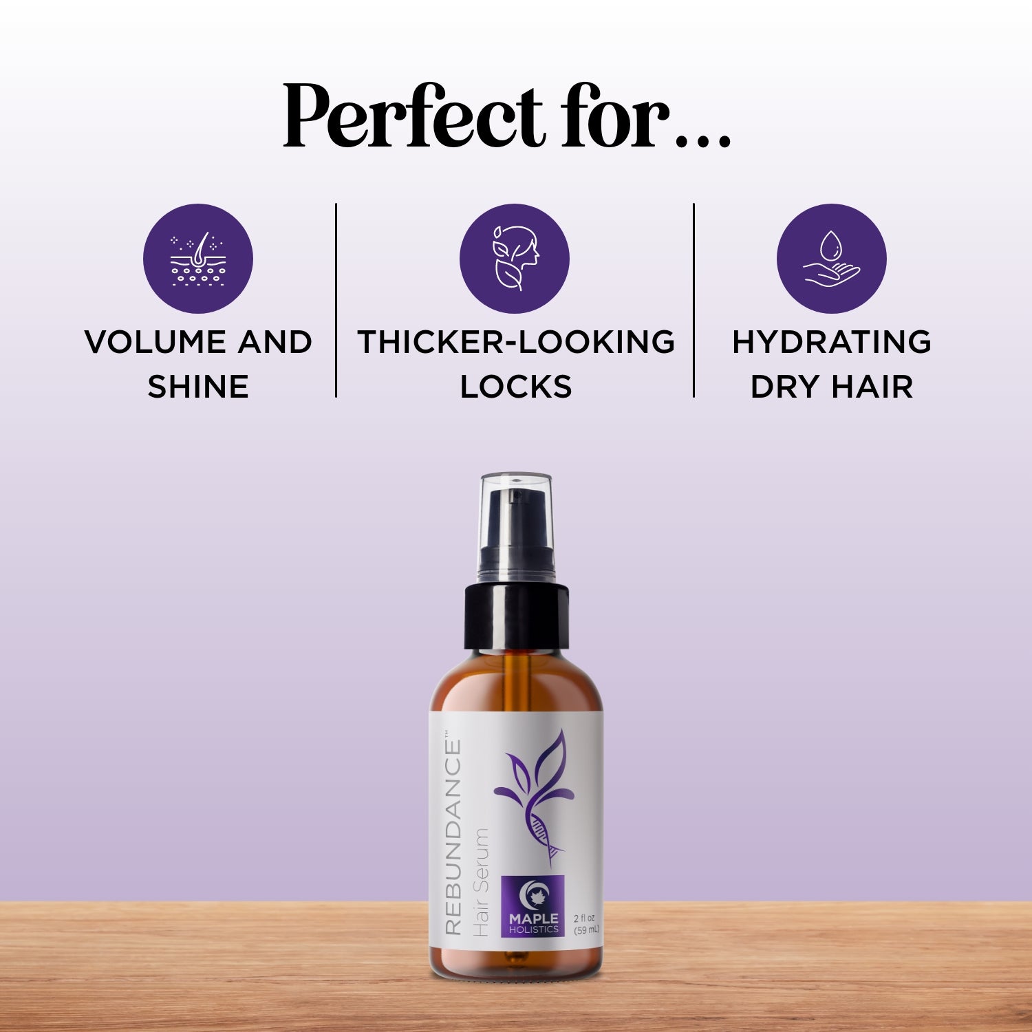 REBUNDANCE™ Hair Serum for Women - Nourishing & Repairing Hair Treatment with Natural Oils - Perfect for Dry, Damaged Hair & Daily Styling Protection