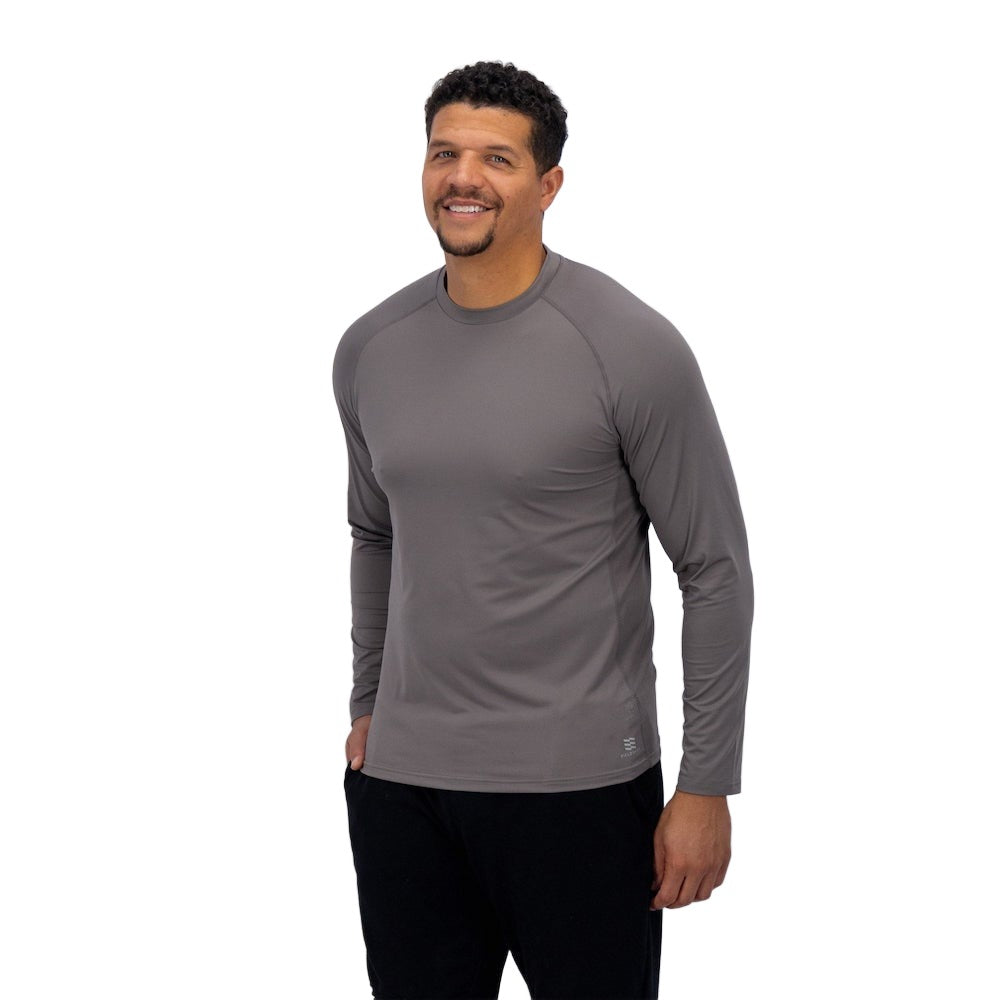 Men's Cooling Long Sleeve Shirt - Breathable UV Protection Moisture Wicking Performance Shirt for Hiking, Running & Outdoor Activities
