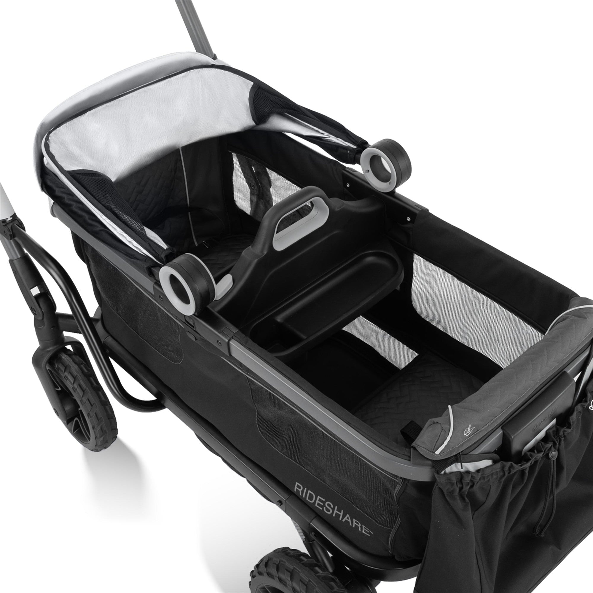 Evenflo Shyft Rideshare All-Terrain Stroller Wagon - Lightweight Foldable Baby Stroller & Wagon Combo for Outdoor Adventures, Beach, Park, and Travel