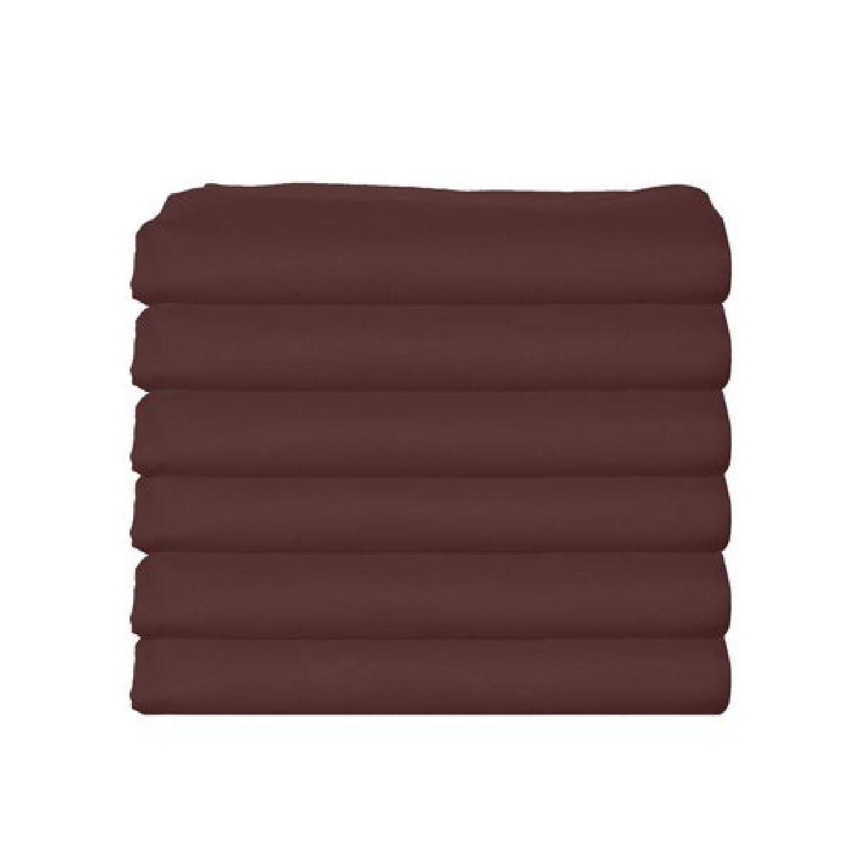 BKB Daycare 6-Piece Fitted Crib and Toddler Bed Sheets Set - Soft Cotton, Brown - Perfect for Nursery, Daycare Centers & Toddler Beds