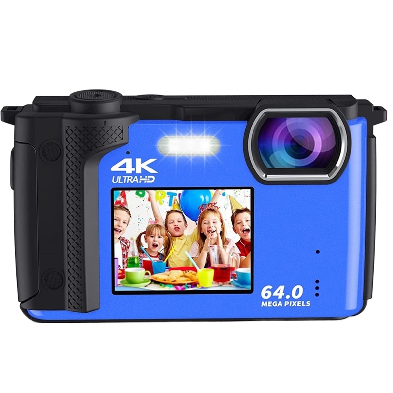 MZZYG 64MP Dual Screen 4K WiFi Digital Camera with 2