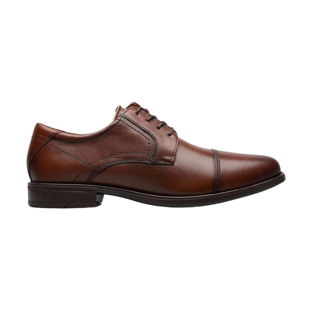 Florsheim Midtown Cap Toe Oxford Dress Shoes in Cognac - Medium & Wide Widths for Men - Perfect for Business, Office & Formal Occasions