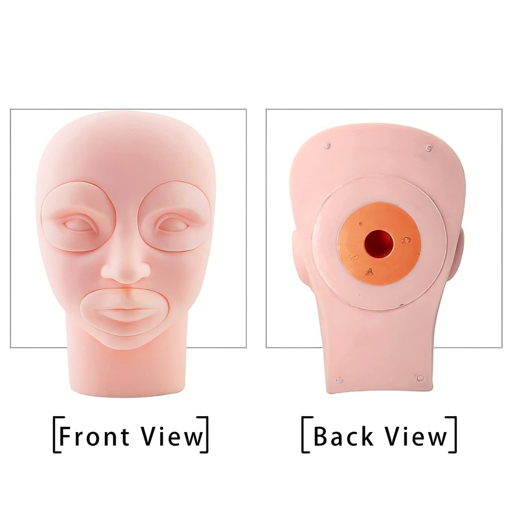 Professional Eyelash Extension Practice Head - Mannequin Training Head for Lash Artists & Beginners - Perfect for Salon Practice, Home Training & Beauty School Use