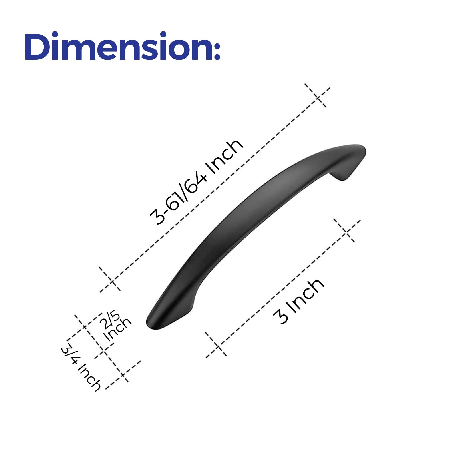 Ravinte 30 Pack 3 Inch Matte Black Kitchen Cabinet Handles - Modern Drawer Pulls & Cupboard Hardware for Home Renovation | Perfect for Kitchen, Bathroom, Office & Furniture Upgrades