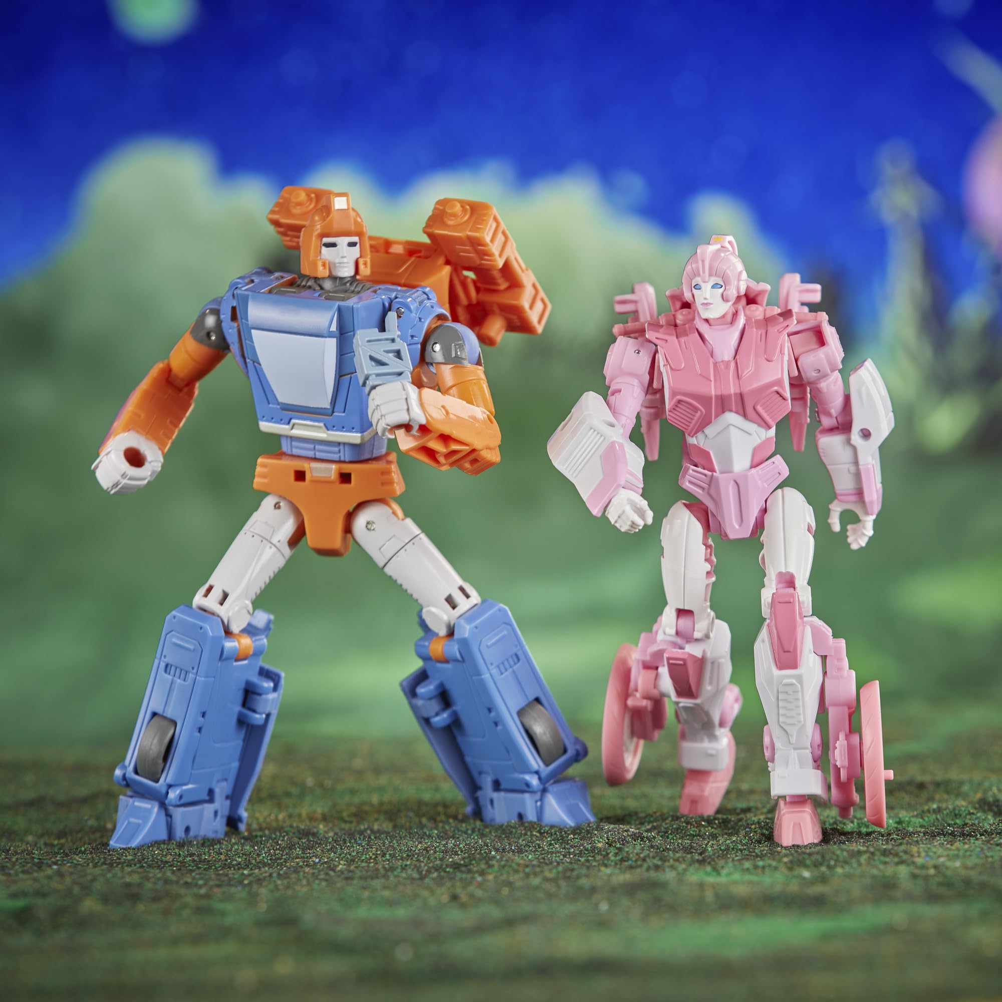 Transformers Legacy Evolution War Dawn 2-Pack Deluxe Cybertronian Erial & Dion Action Figures - SDCC 2023 Exclusive Collectible Toys for Kids Ages 8+ | Perfect for Display, Play & Gifting