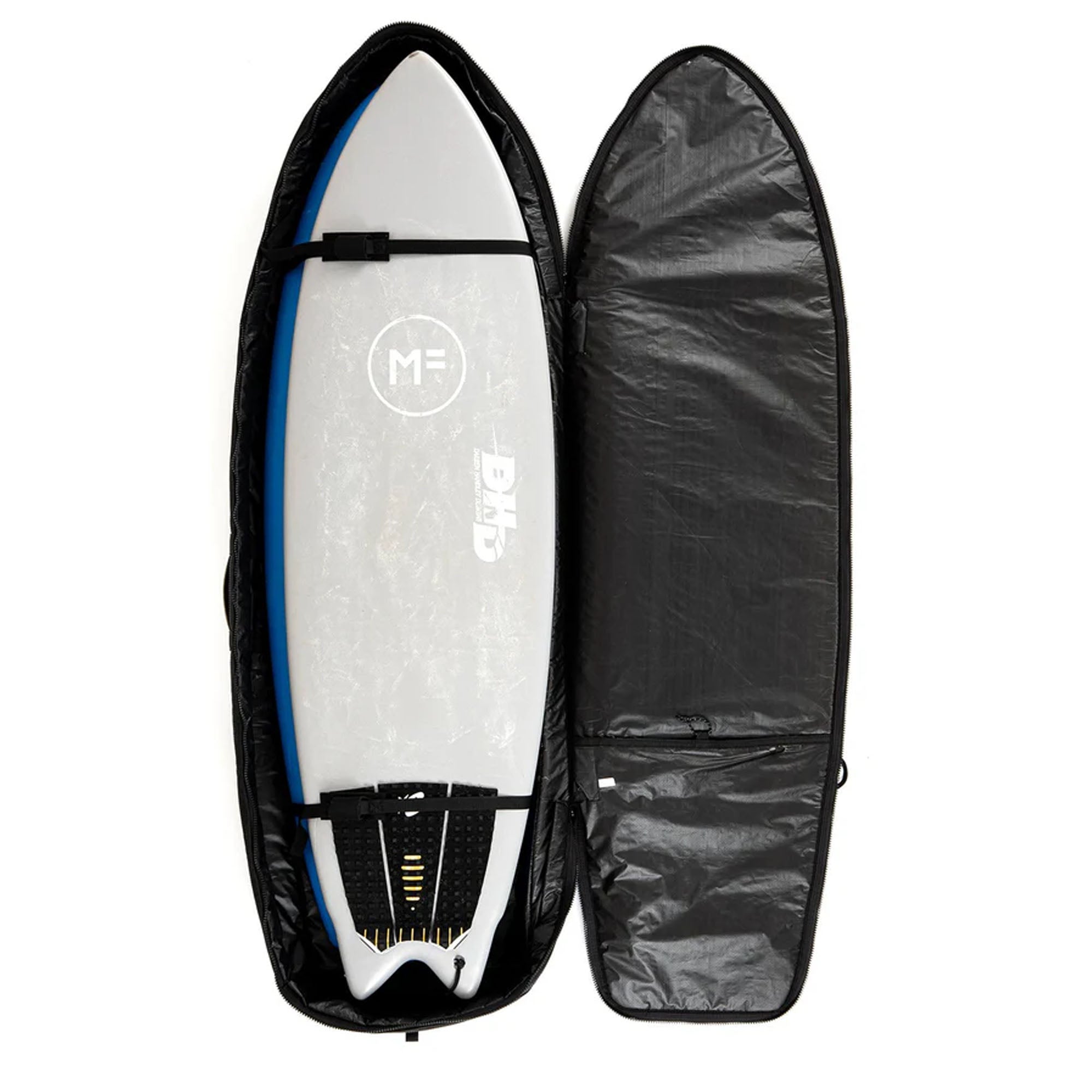 Creatures of Leisure Fish Triple DT2.0 Surfboard Bag - Premium Protection for 3 Surfboards, Travel & Storage - Black | Perfect for Surf Trips, Beach Days & Board Storage