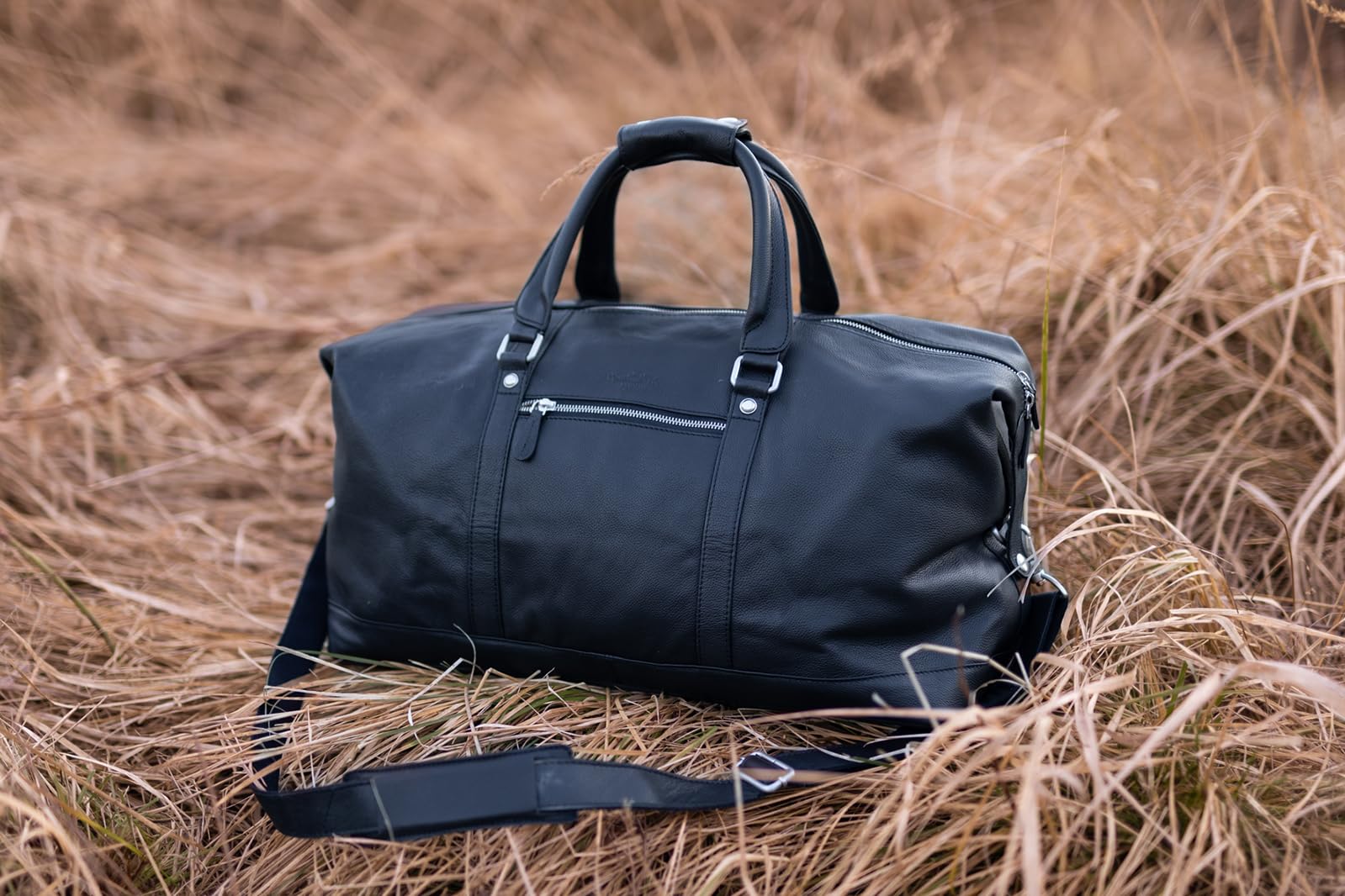 Premium Genuine Leather Travel Bag for Men & Women - Durable Carry-On Luggage for Business Trips, Vacations & Weekend Getaways