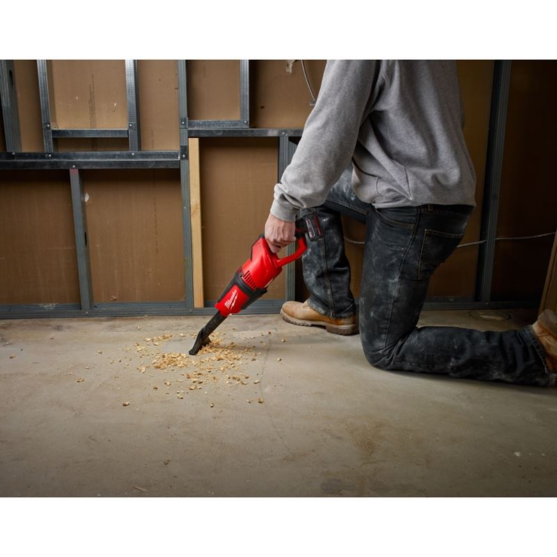 M12 12V Lithium-Ion Cordless Compact Vacuum Cleaner (Tool Only) - Ideal for Car Detailing, Home Cleaning, and Workshop Use