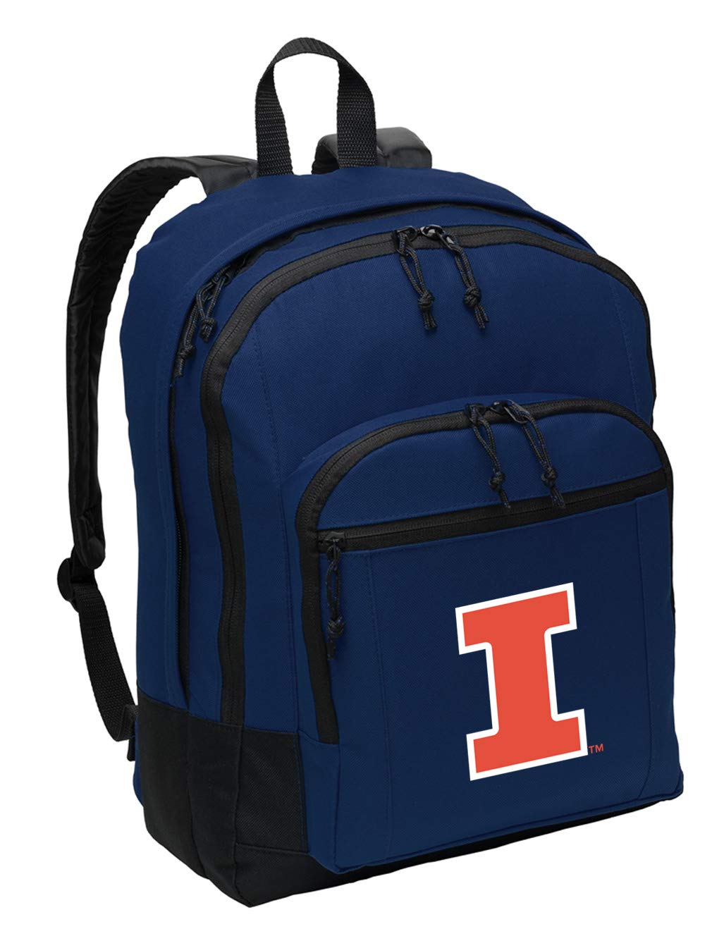 University of Illinois Illini Backpack - Classic Medium Laptop Backpack with Sleeve for College Students, School, Work & Travel | Durable Campus Essentials for Books & Tech Accessories