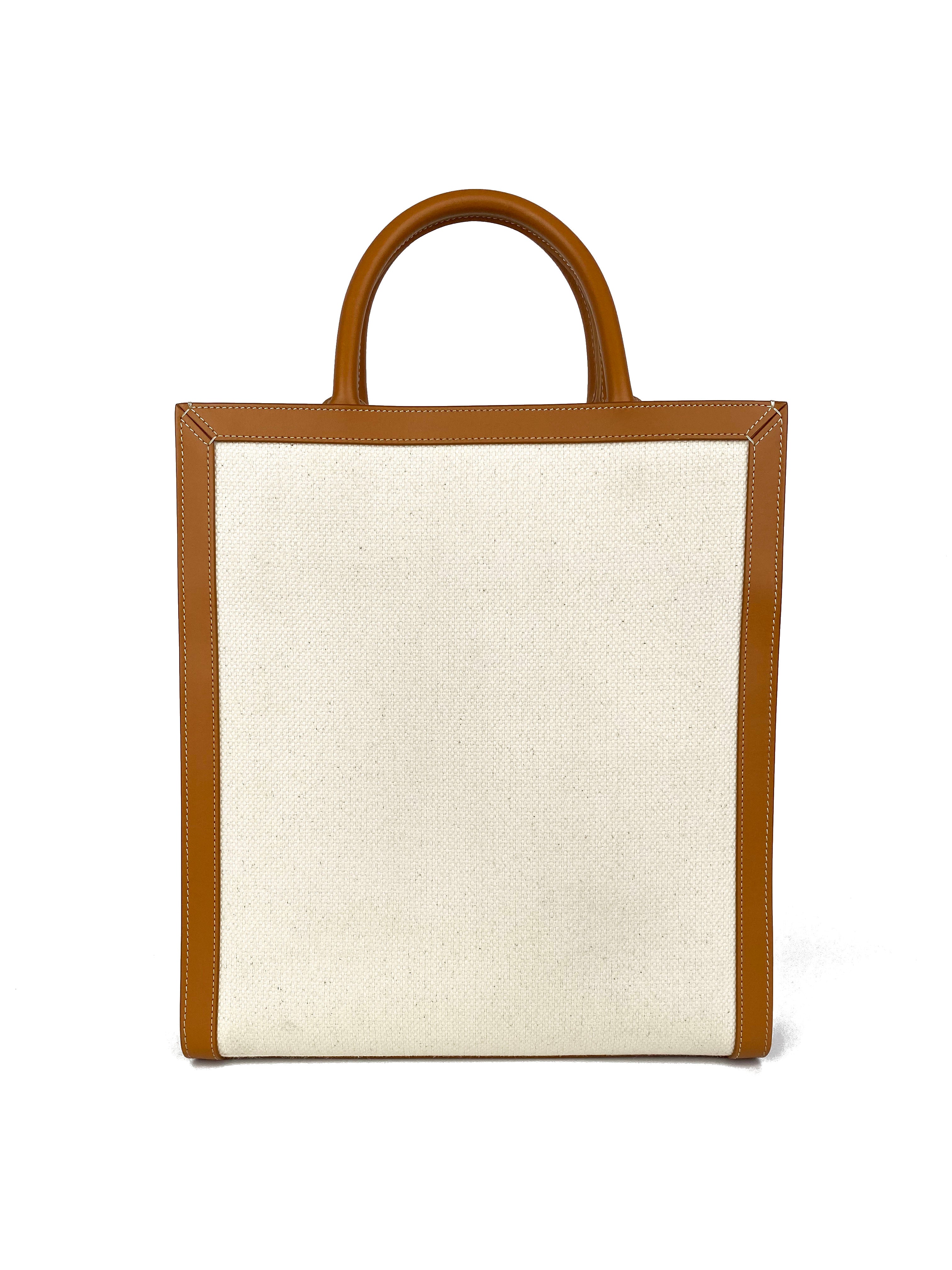 Celine Small Vertical Cabas Tote Bag - Stylish Leather Handbag for Women | Perfect for Work, Travel & Everyday Use