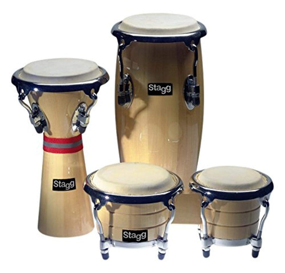 Stagg BCD-N-SET Mini Percussion Set - Compact Drum Kit for Kids & Beginners | Perfect for Home Practice, Music Classes & Small Performances