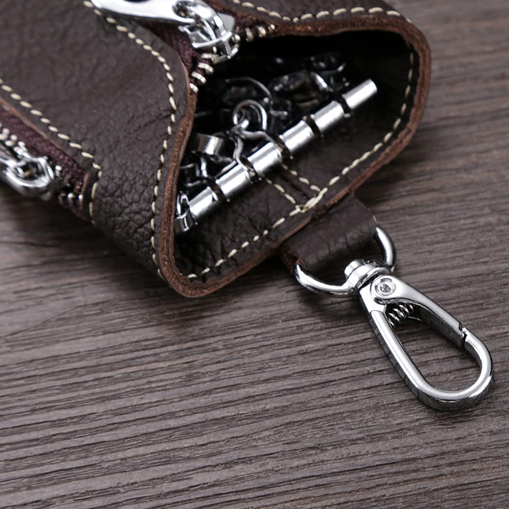Zcargel Car Key Case with Key Ring - Durable & Portable for Car Keys Protection