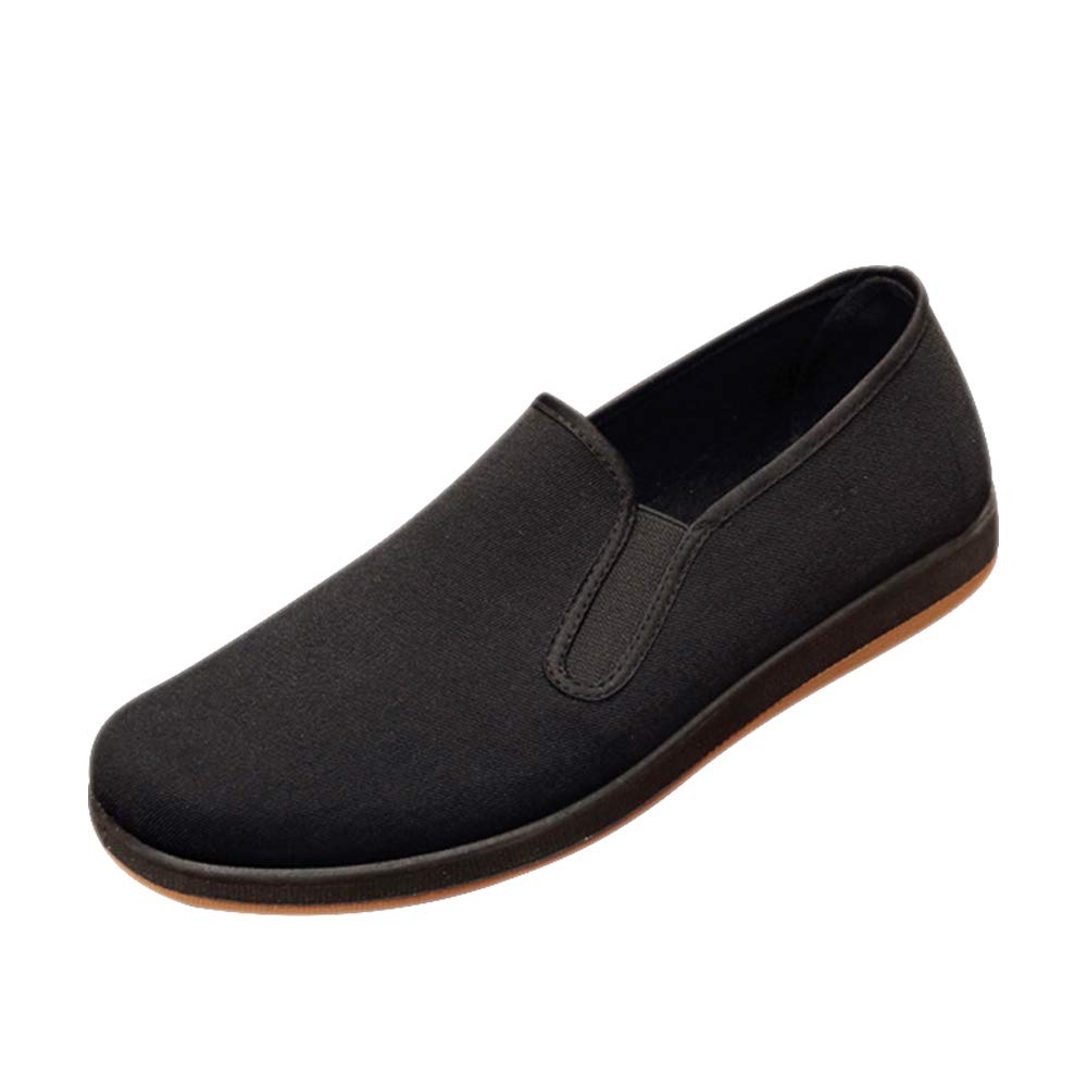 DAZISEN Men's Loafer Flats - Lightweight Kung Fu Shoes for Martial Arts, Tai Chi & Training | Comfortable Breathable Workout Shoes for Men's Fitness & Daily Wear
