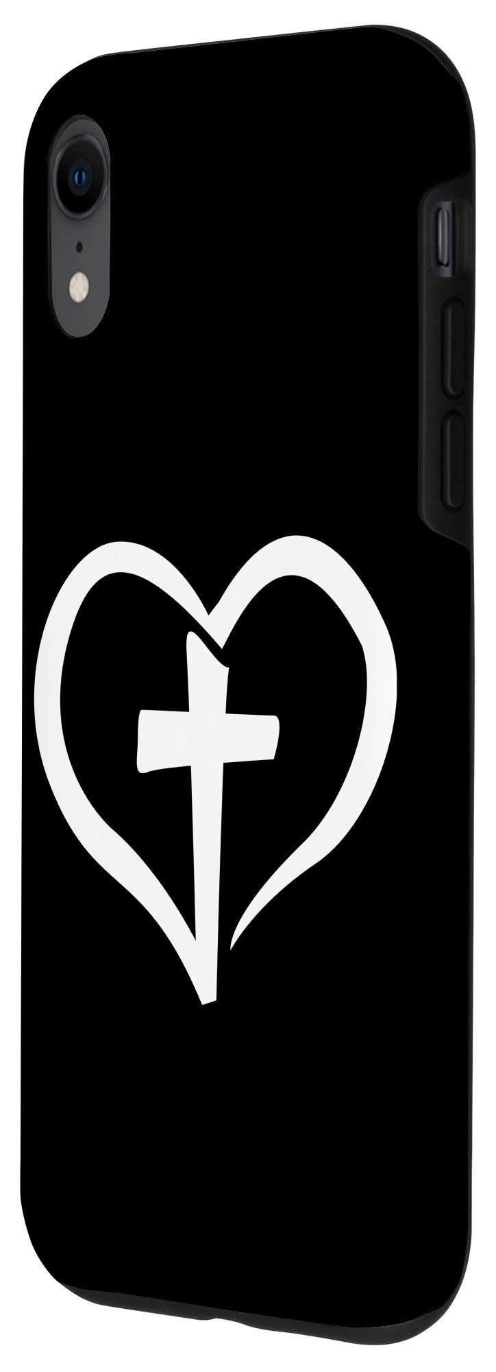 iPhone XR Phone Case with Heart, Faith & Cross Design - Protective Cover for Daily Use, Travel & Gift Giving