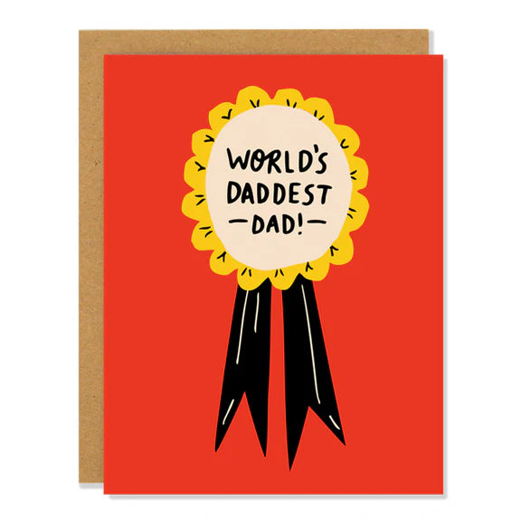 World's Best Dad Card - Funny Father's Day Greeting Card for Dad, Husband, Grandpa - Perfect for Father's Day, Birthday, Anniversary Gifts