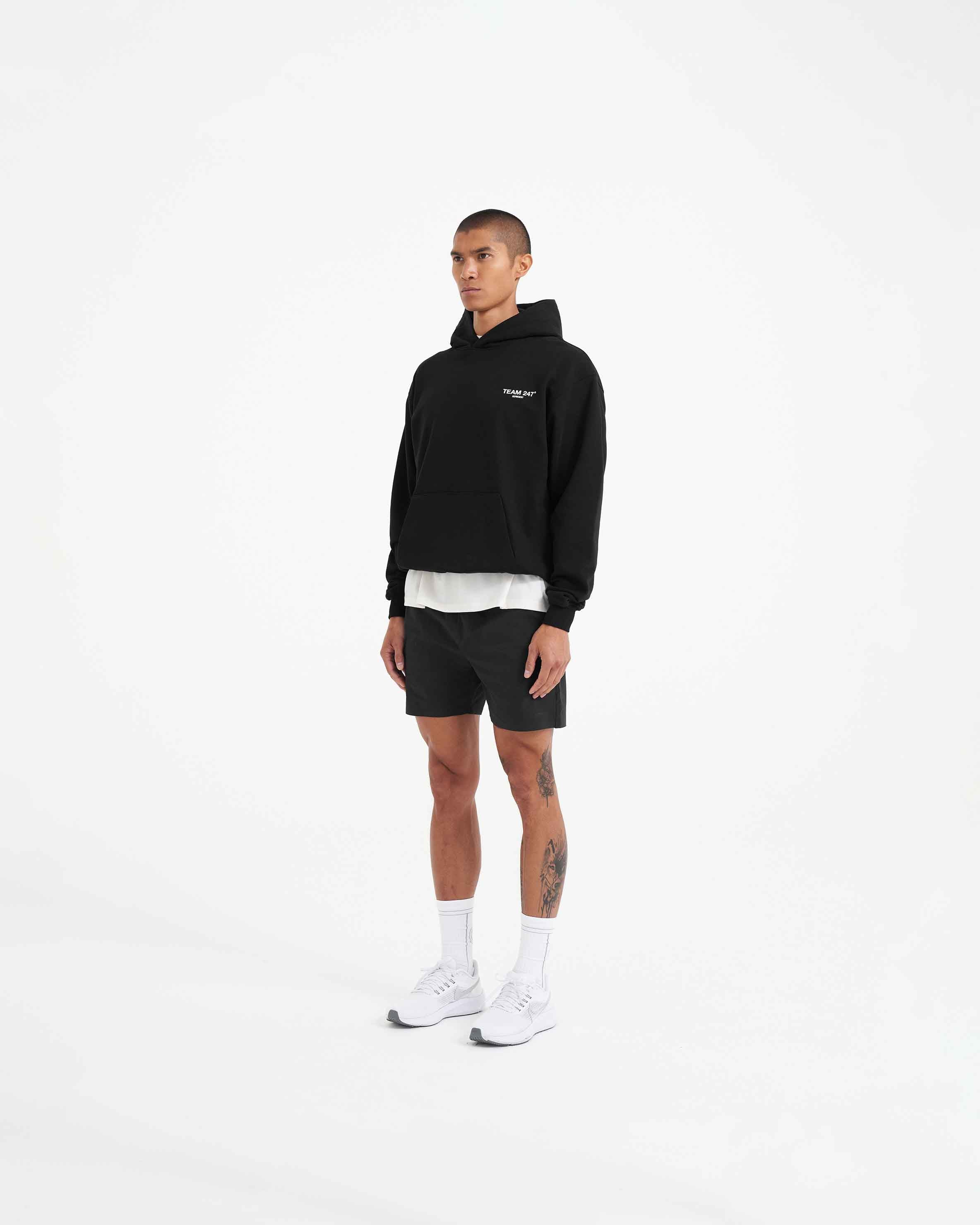 Team 247 Hoodie - Premium Black Pullover Sweatshirt for Men & Women | Comfortable Casual Wear for Gym, Street Style & Everyday Outfits
